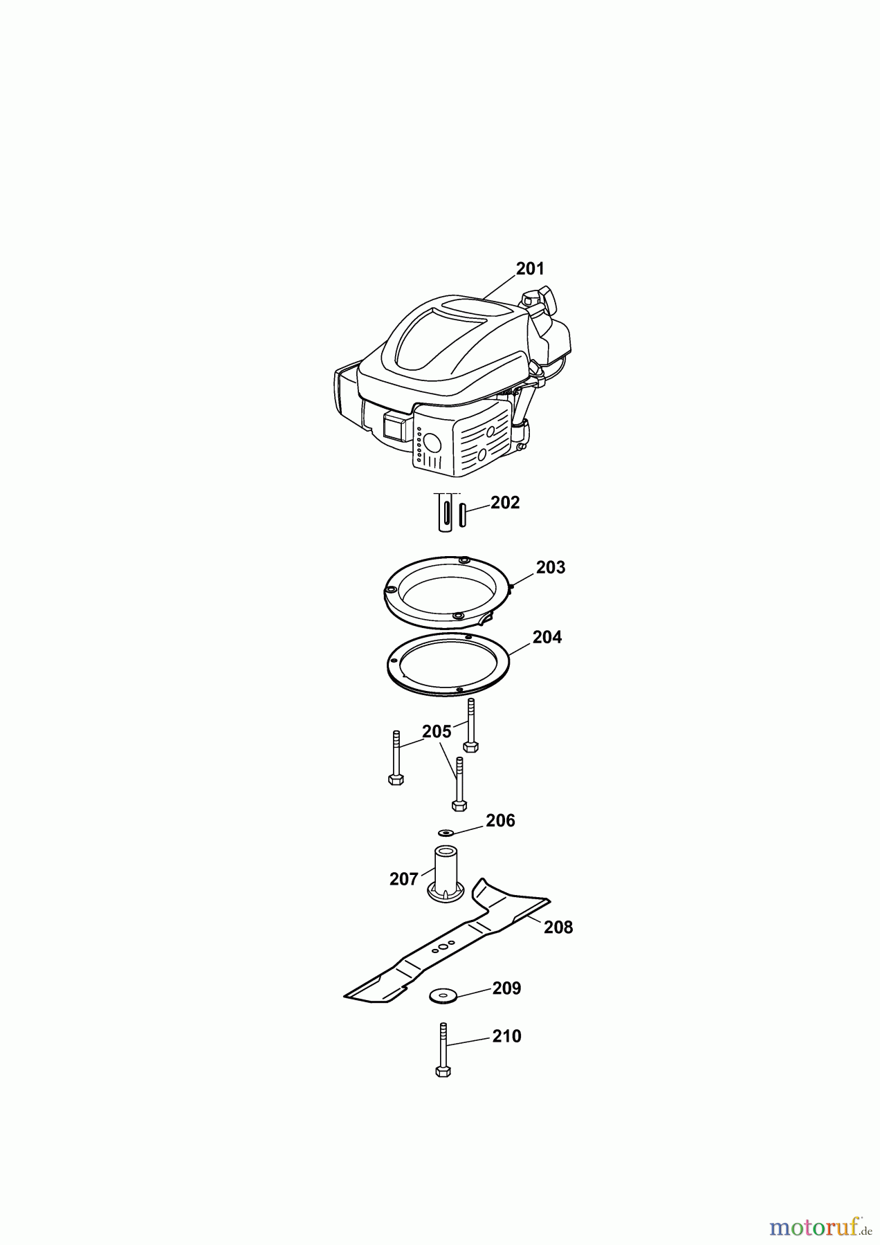  Gutbrod Motormäher HB 42 11AWA4M2690  (2010) Messer, Messeraufnahme, Motor