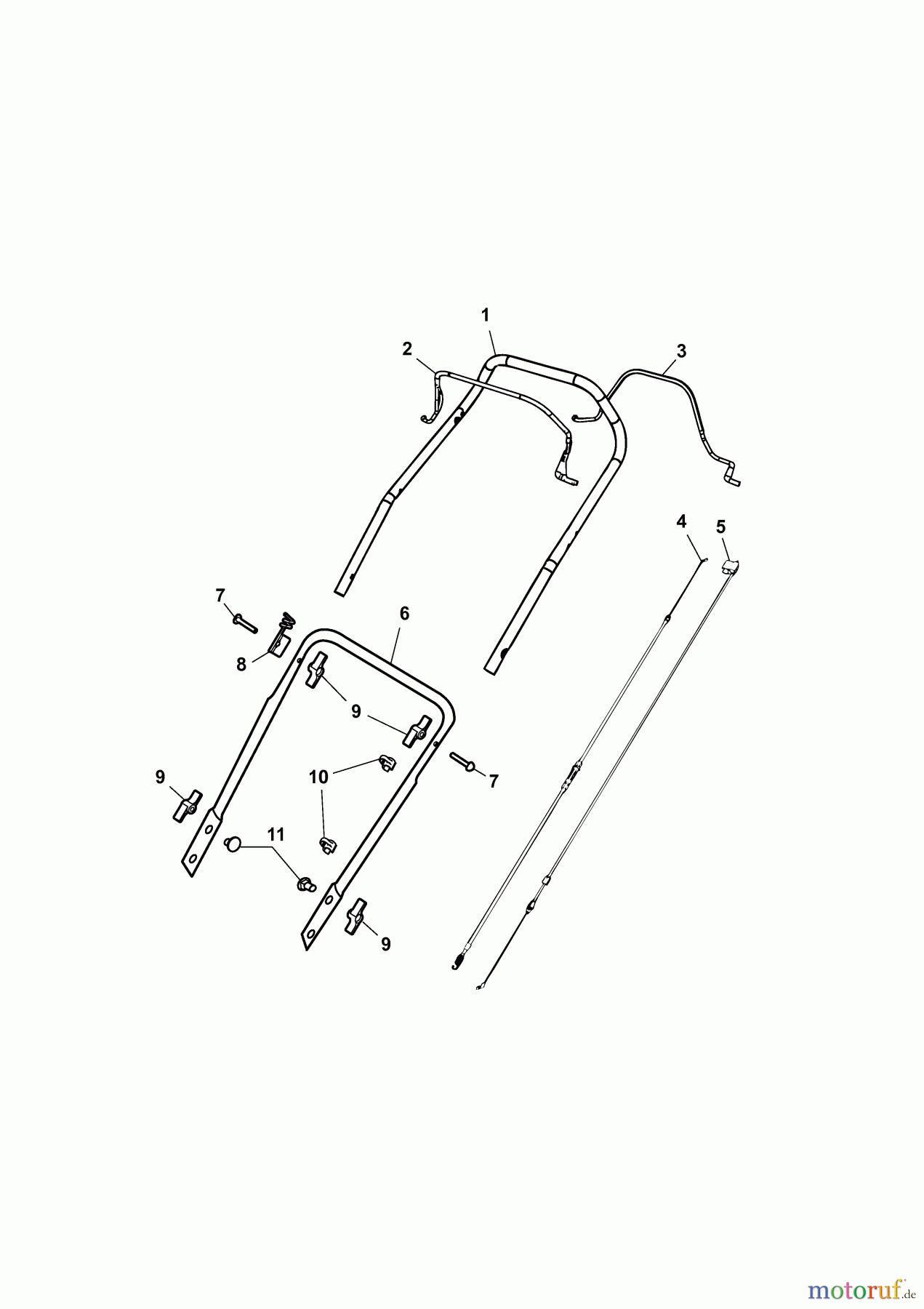  Gutbrod Motormäher mit Antrieb HB 53 R 12AWC5M1690  (2010) Holm