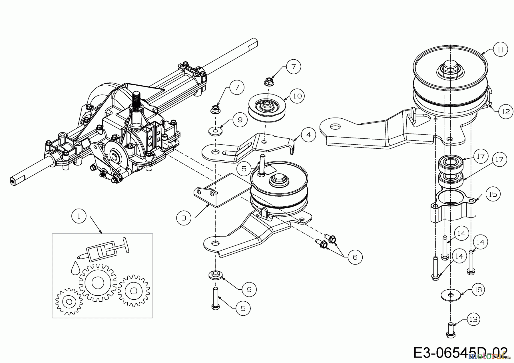  MTD Rasentraktoren LTEX 96 T 13GM76KF682   (2015) Variator