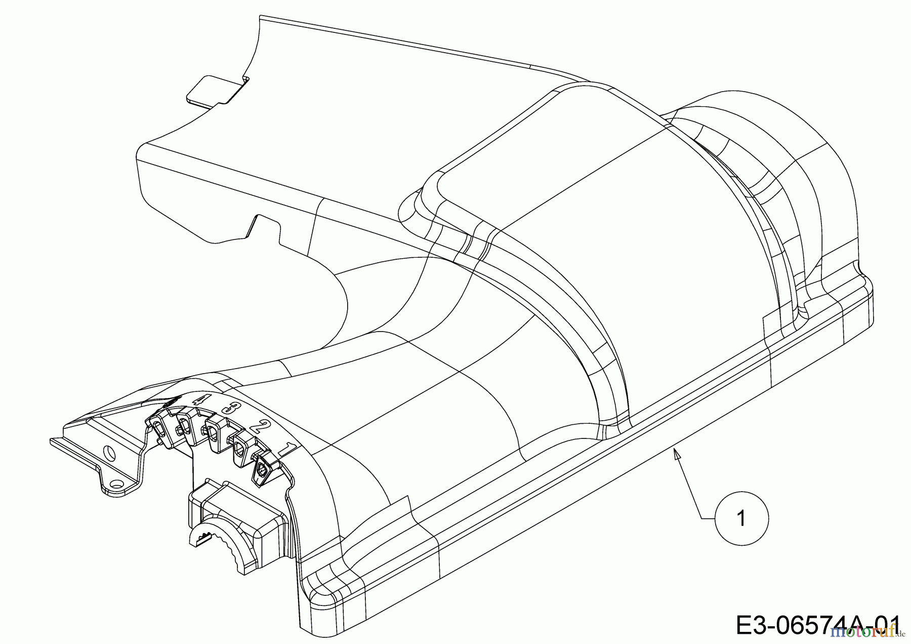  MTD Motormäher mit Antrieb A 13 K 12A-A13K729  (2014) Abdeckung Vorderachse