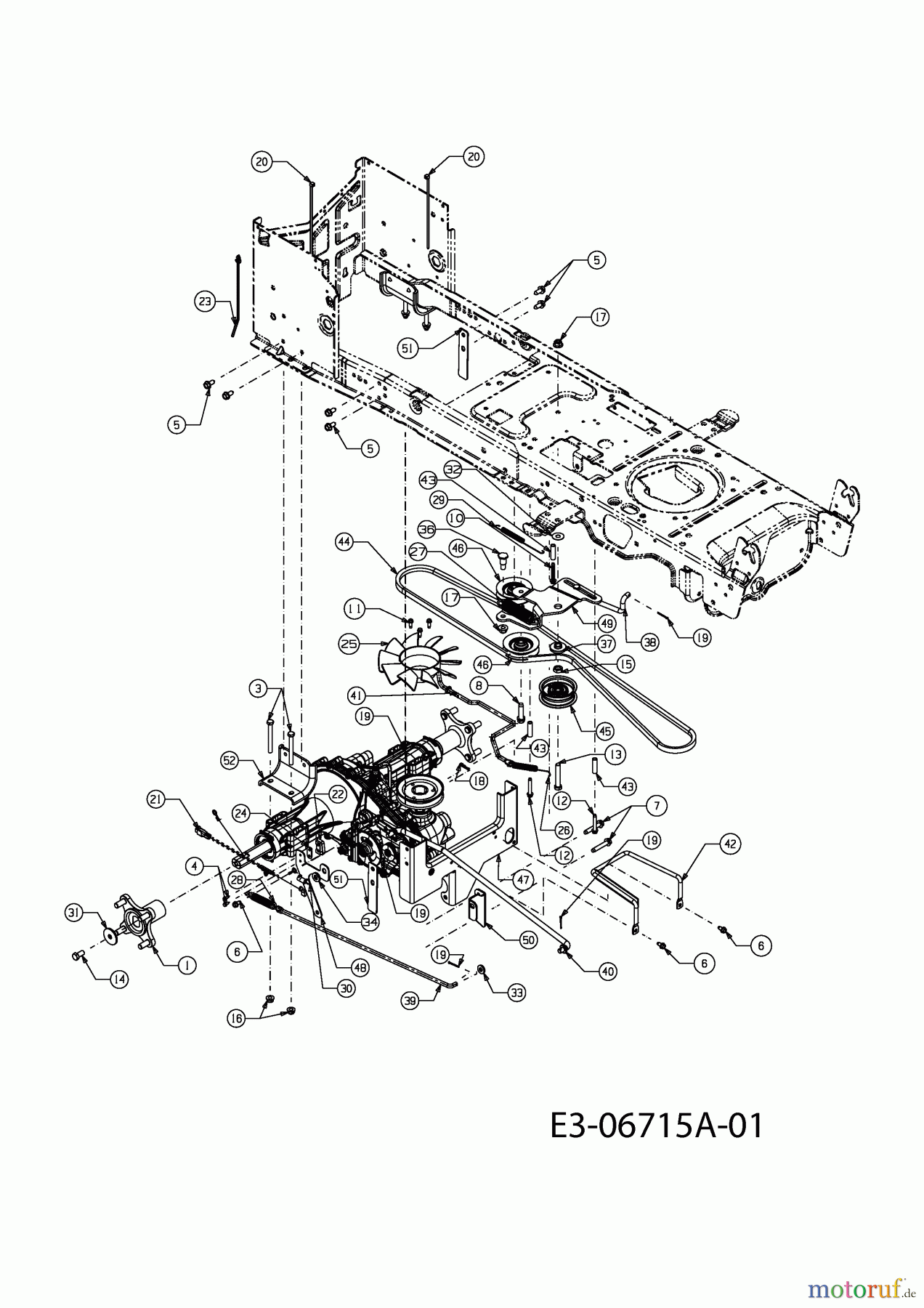  Cub Cadet Gartentraktoren GT 1224 14AI94AP603  (2011) Fahrantrieb