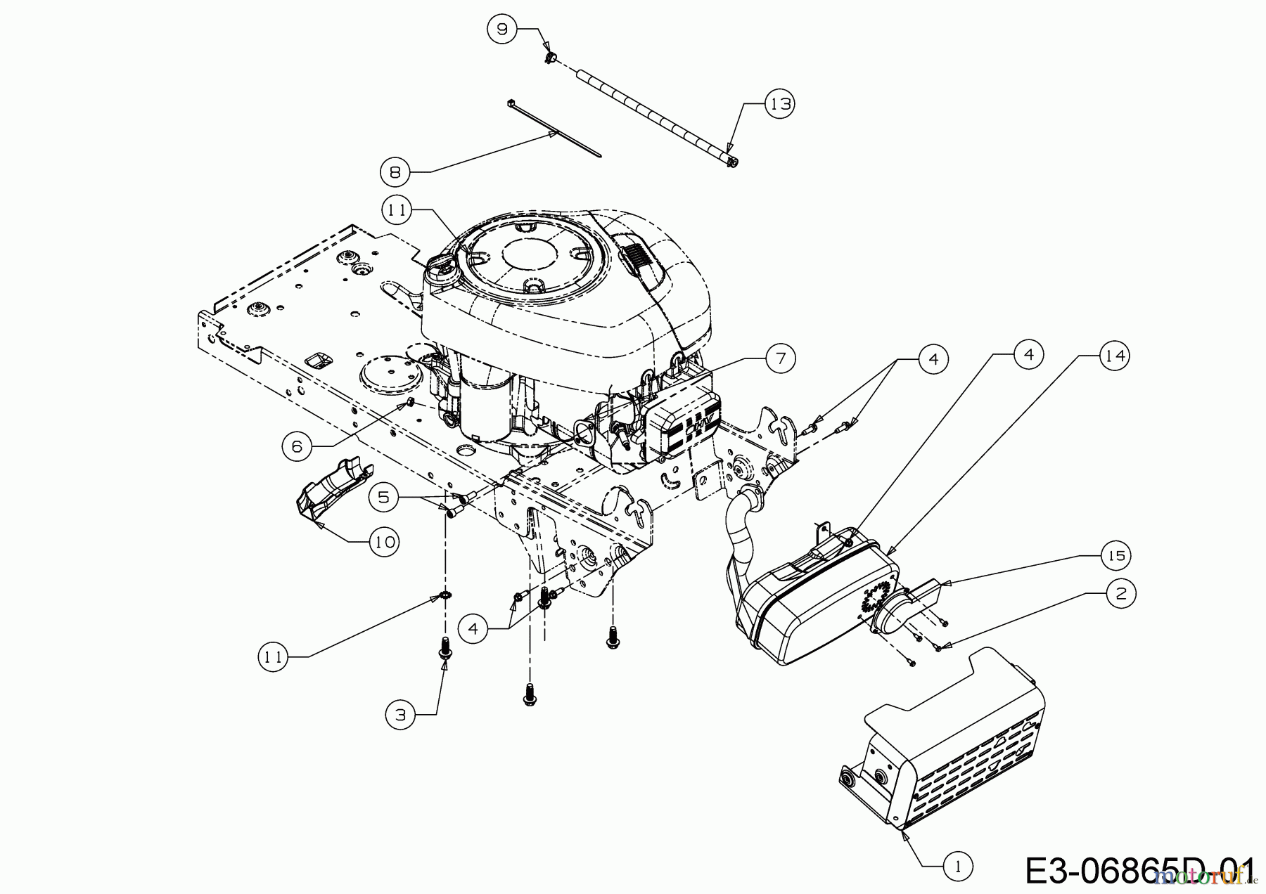  MTD Rasentraktoren 17.5/42 13AN775S308  (2017) Motorzubehör