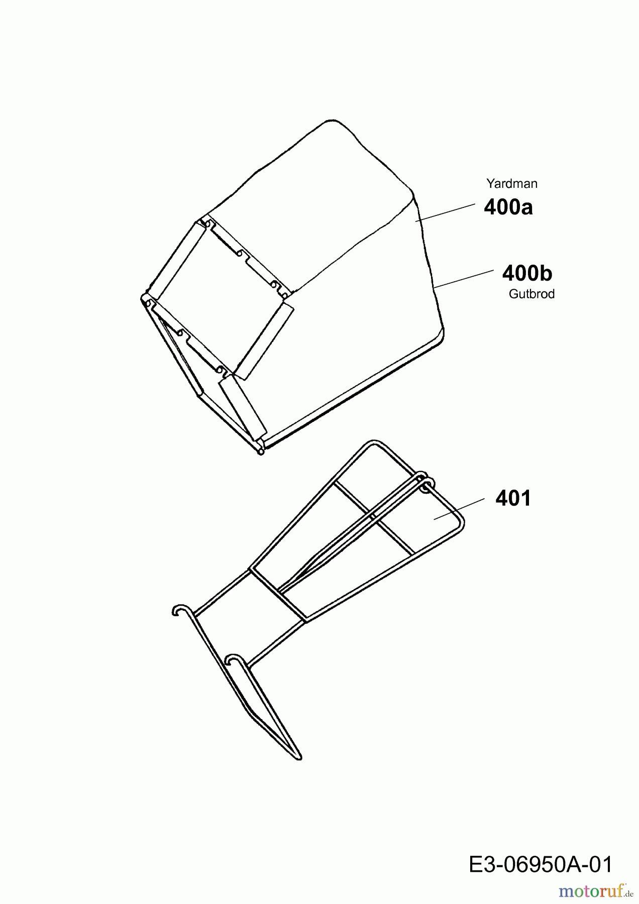  Yard-Man Motormäher mit Antrieb YM 5519 SPO-L 12AWB5JT643  (2011) Grasfangsack