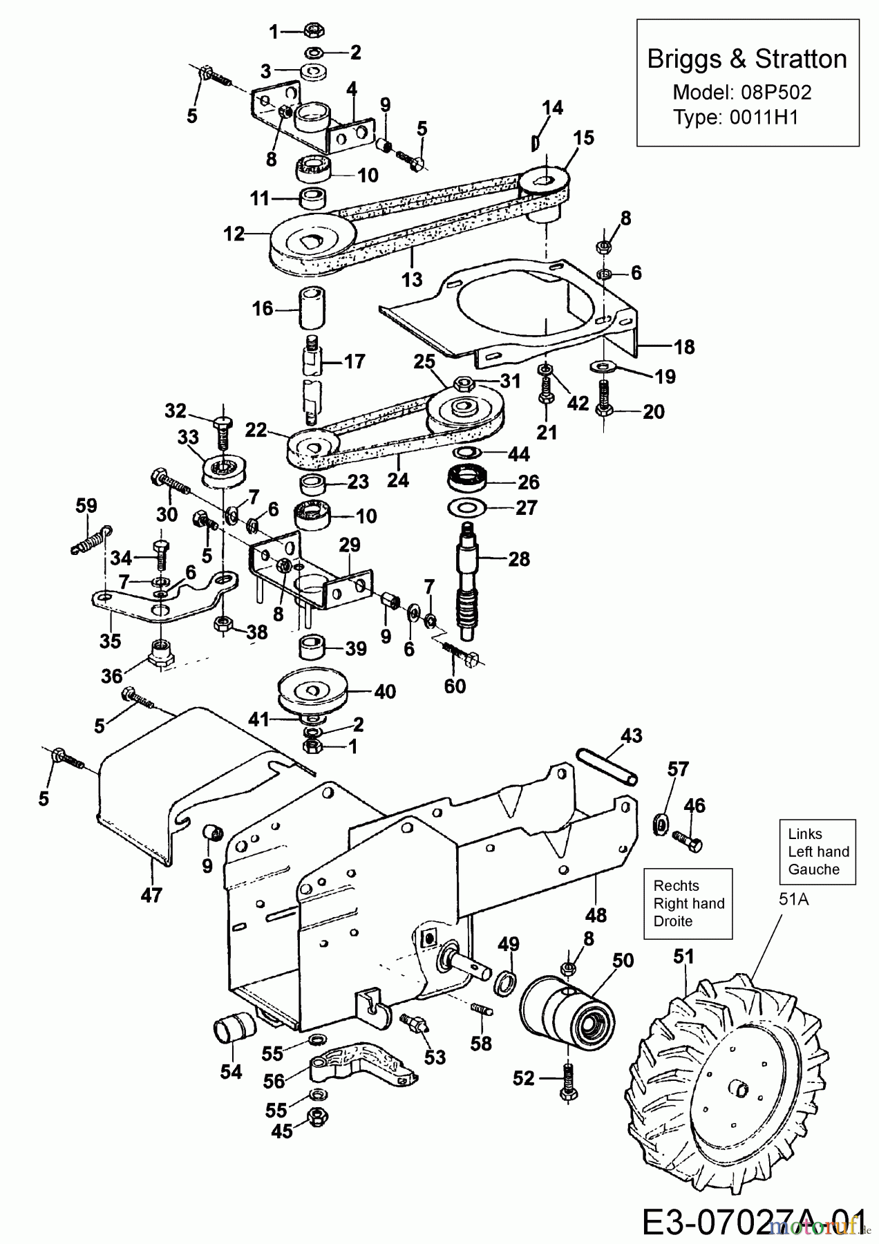  MTD Balkenmäher BM 87-35 25A-FM5B678  (2014) Fahrantrieb, Mähantrieb