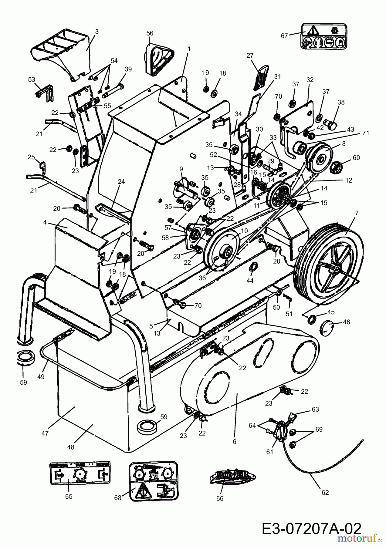  Häcksler Chip-N-Shred 89862  (2007) Fahrantrieb