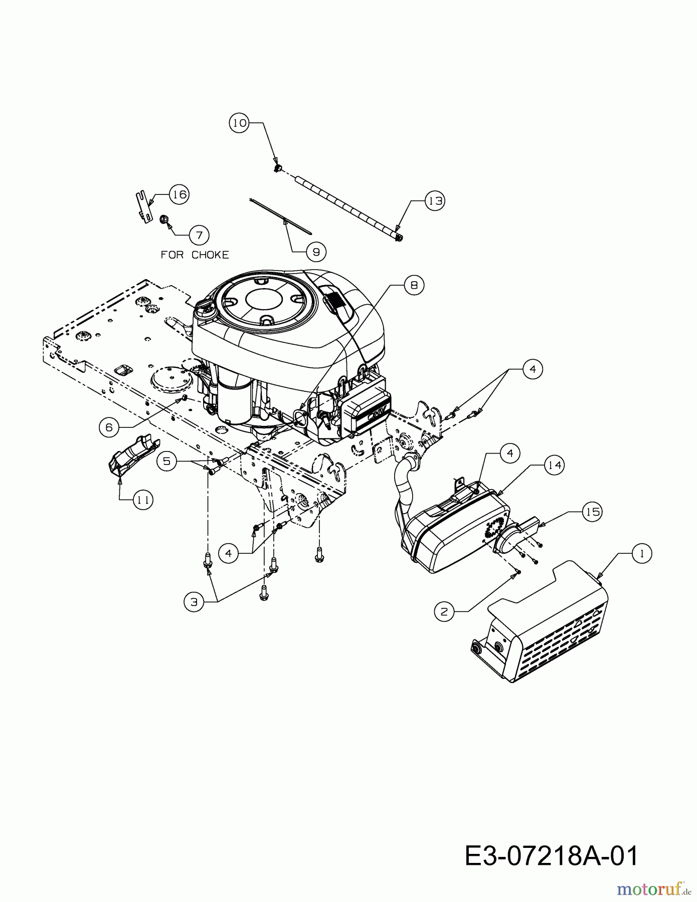  Craftsman Rasentraktoren LT 2000 (Hersteller MTD) 13AJ77SG699  (2011) Motorzubehör