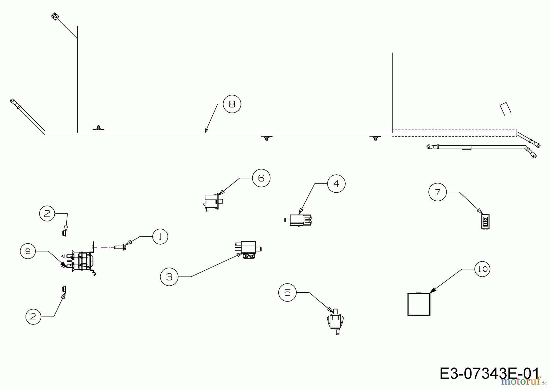  Cub Cadet Rasentraktoren CC 1019 HG 13BJ93AG603  (2015) Elektroteile