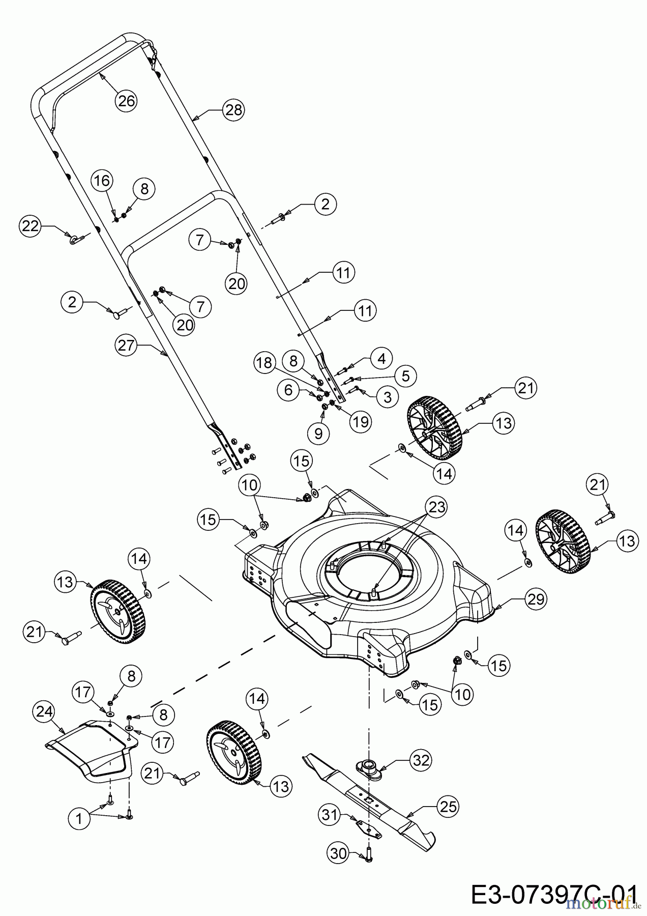  MTD Motormäher 51 BC 11D-025J600  (2018) Grundgerät