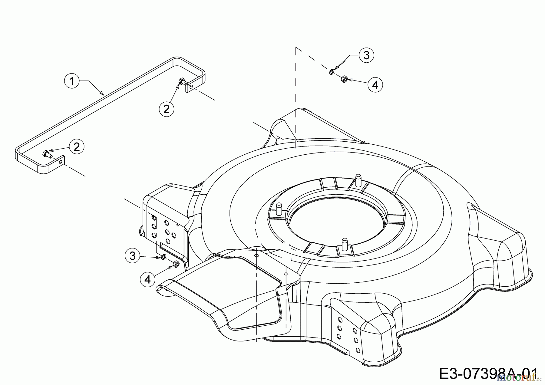  MTD Motormäher 51 BC 11D-025J600  (2017) Sicherheitsbügel