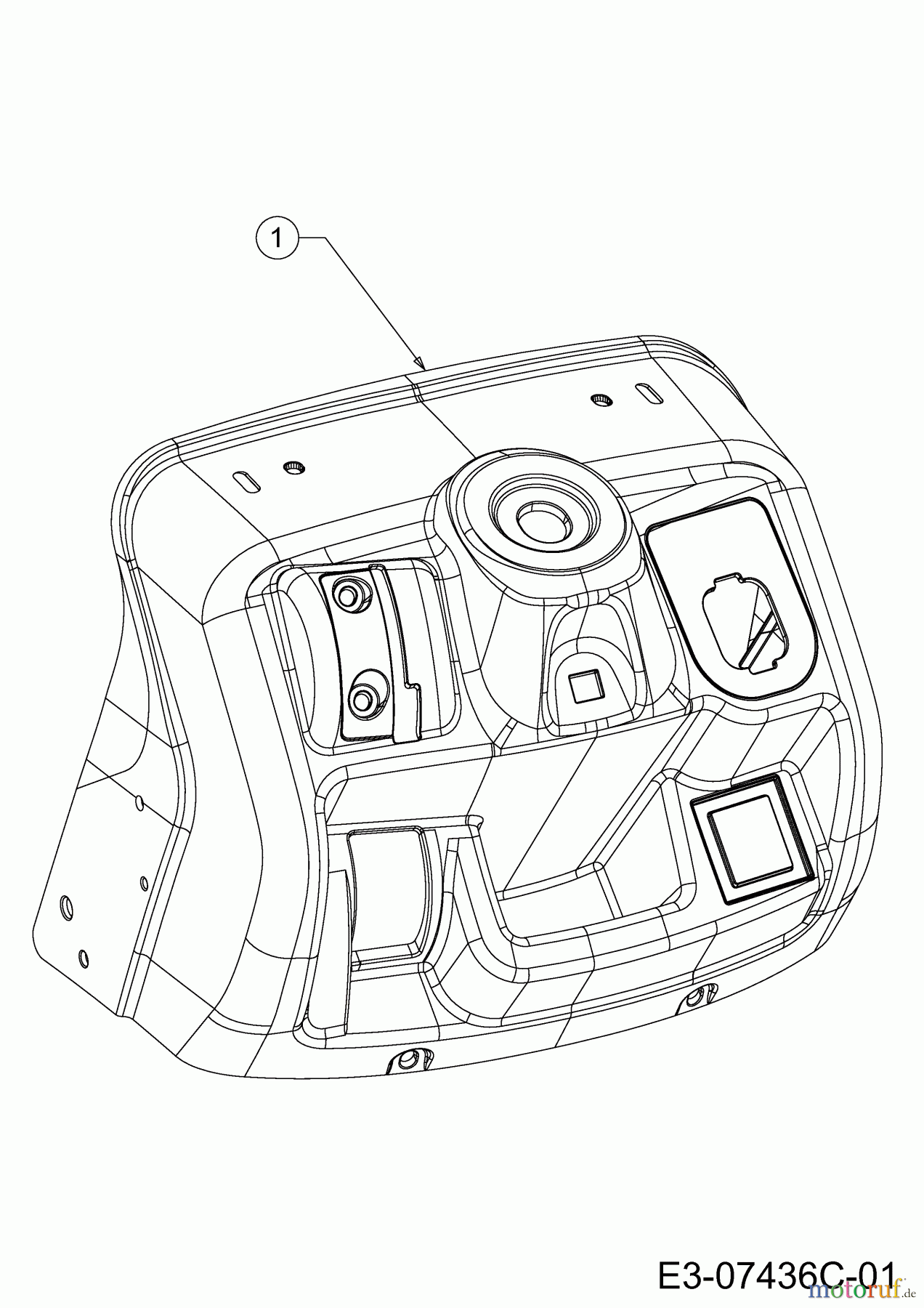  Colombia Rasentraktoren PX 107 HB 13HN79GG646  (2016) Armaturenbrett Oberteil