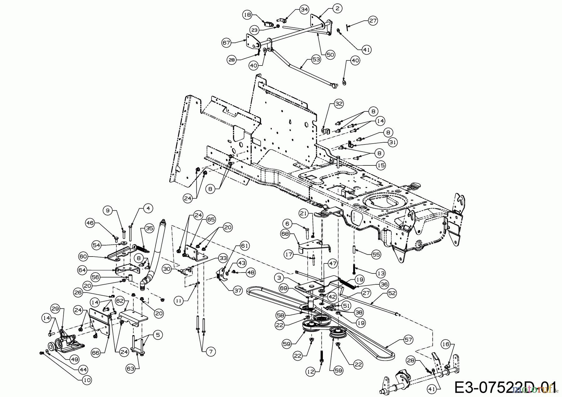  Massey Ferguson Rasentraktoren MF 36-16 RH 13HD99GE695  (2016) Fahrantrieb