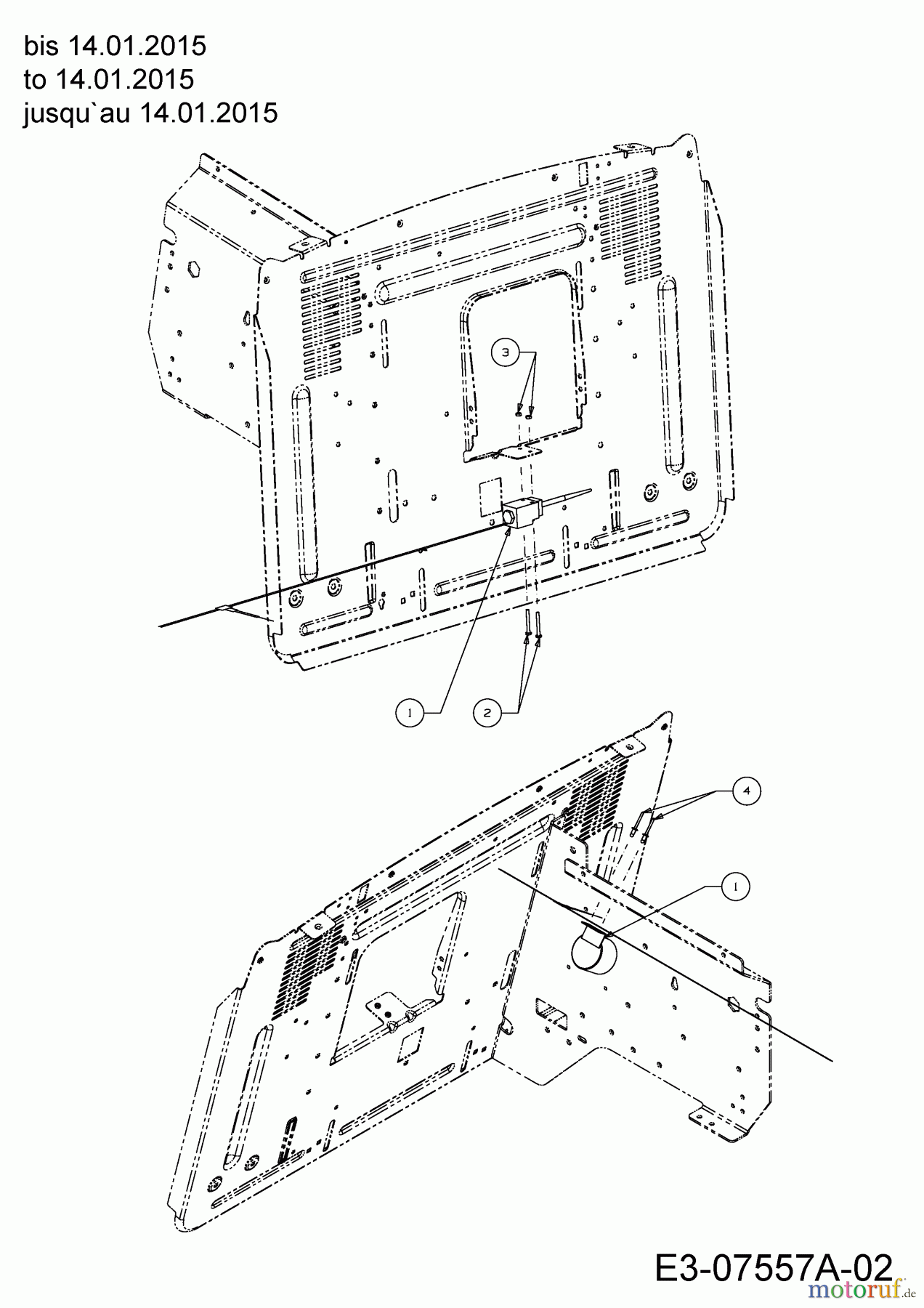 Gartenland Rasentraktoren GL 15.5/92 H 13HM99GE640  (2015) Füllstandsanzeige bis 14.01.2015