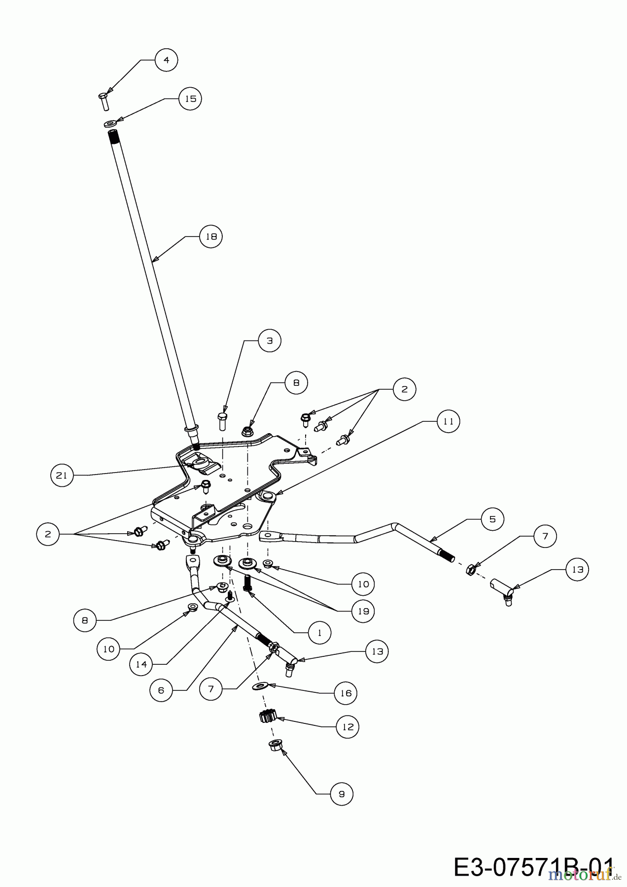  Rasor Rasentraktoren V 160 13HN93KF618  (2014) Lenkung