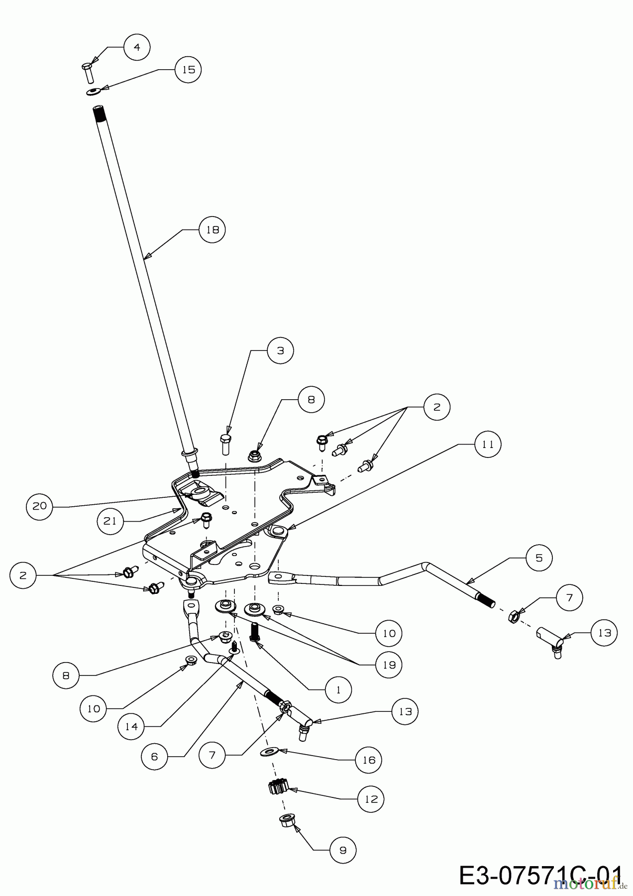  Massey Ferguson Rasentraktoren MF 42-22 SD 13HP93GG695  (2015) Lenkung