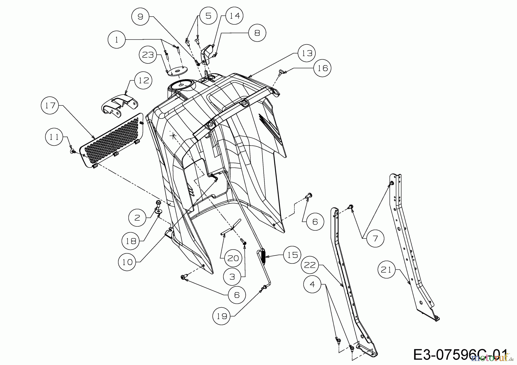 Cub Cadet Rasentraktoren LTX 1050 13AQ93AP330 (2015) Armaturenbrett