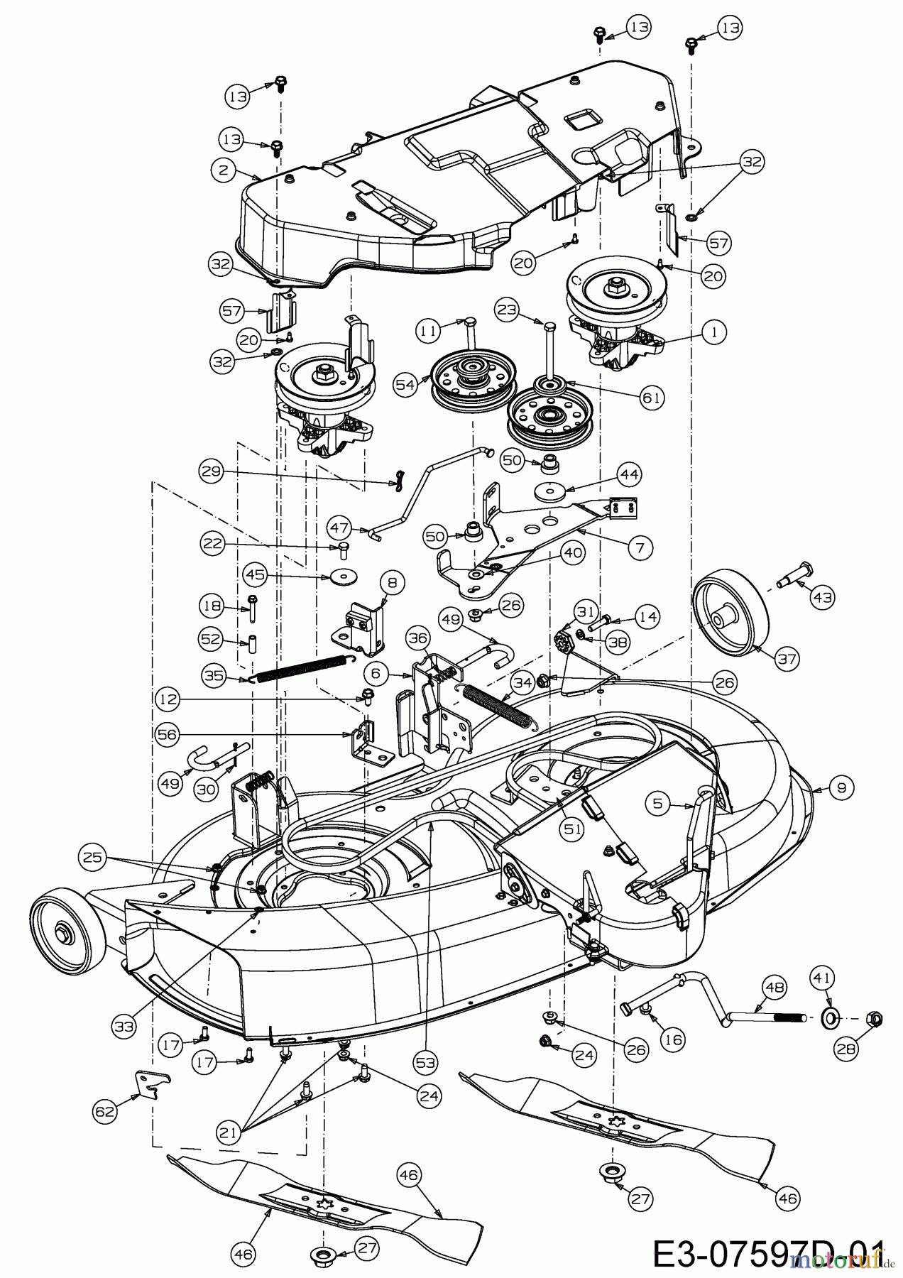  Cub Cadet Rasentraktoren CC 1016 AF 13BD90AF603  (2015) Mähwerk F (38