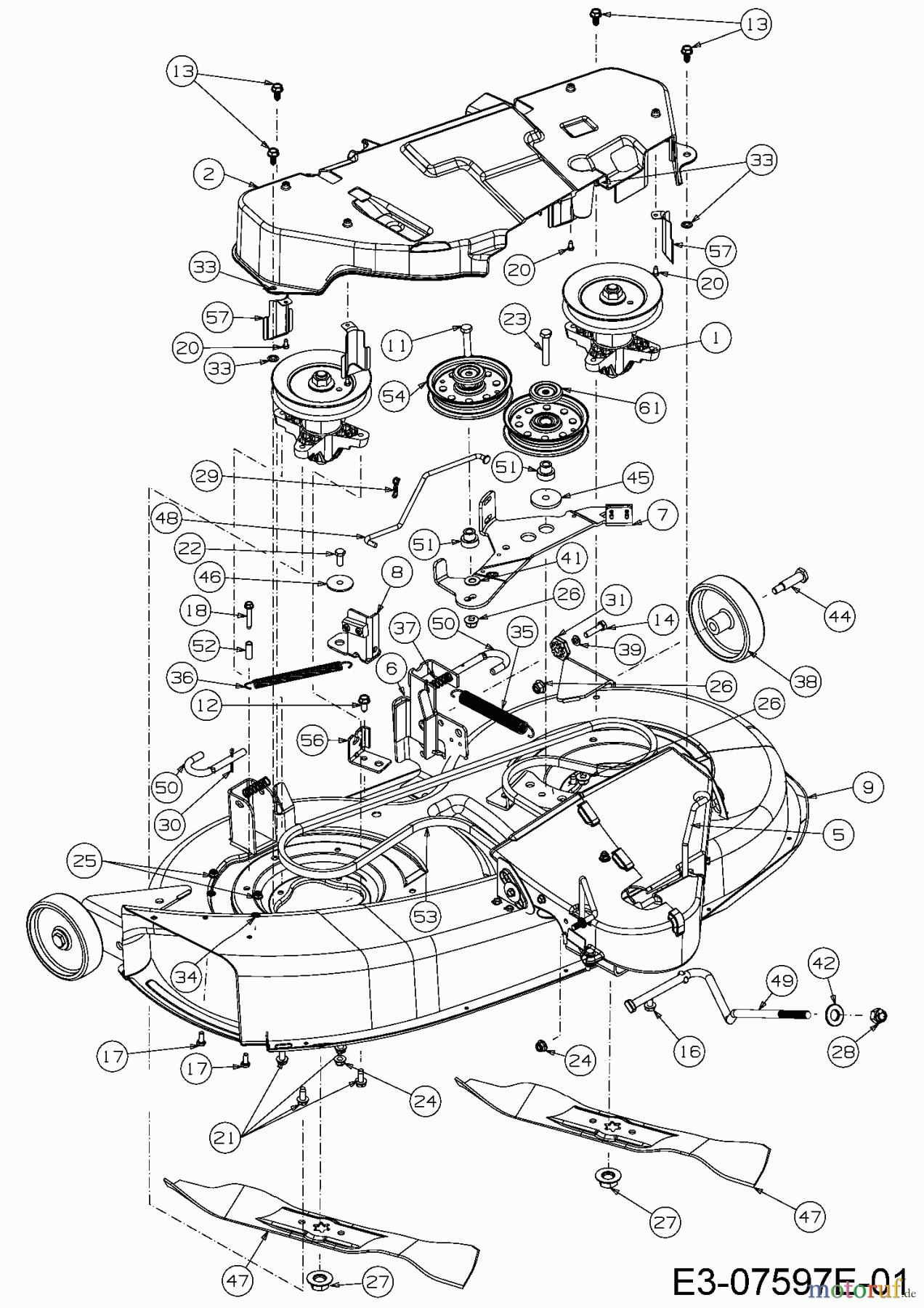  Massey Ferguson Rasentraktoren MF 38-16 SH 13HD93GF695  (2016) Mähwerk F (38