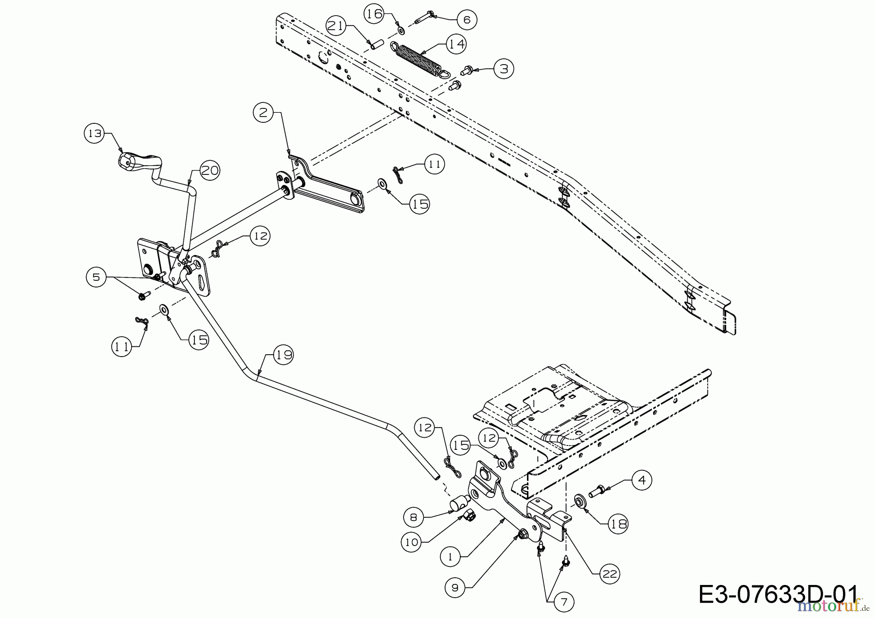  WOLF-Garten Expert Rasentraktoren Expert Scooter Pro 13B226HD650  (2015) Mähwerksaushebung