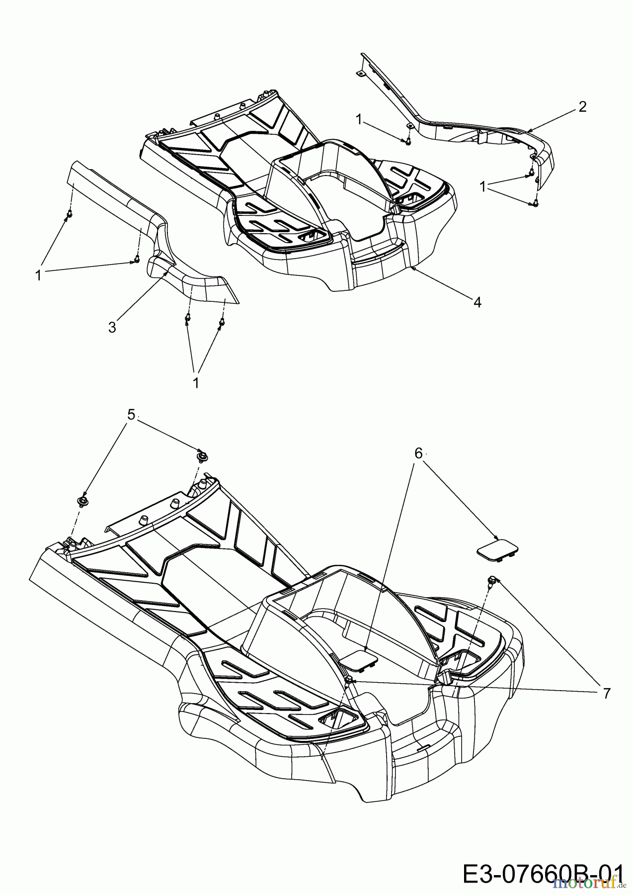  Cub Cadet Rasentraktoren CC 114 TD 13B226JD603  (2014) Trittbrett
