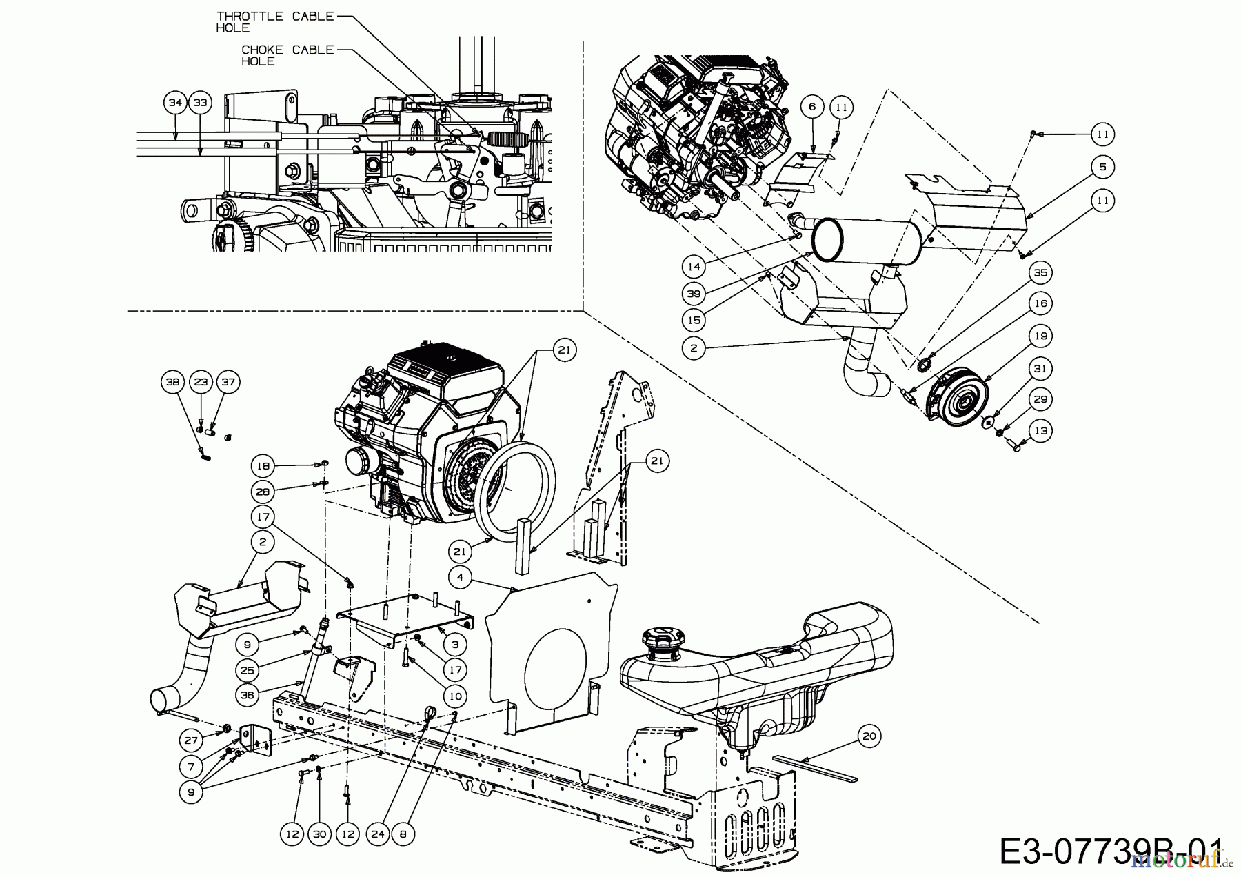  Cub Cadet Gartentraktoren GTX 2100 14A-3GE-603  (2014) Elektromagnetkupplung, Motorzubehör
