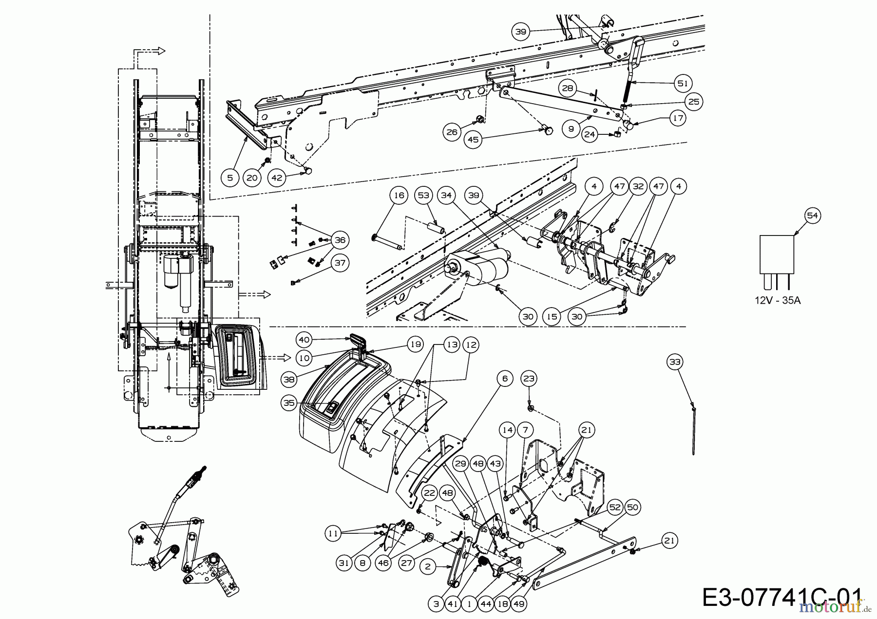  Cub Cadet Gartentraktoren GTX 2100 14A-3GE-603  (2015) Mähwerksaushebung