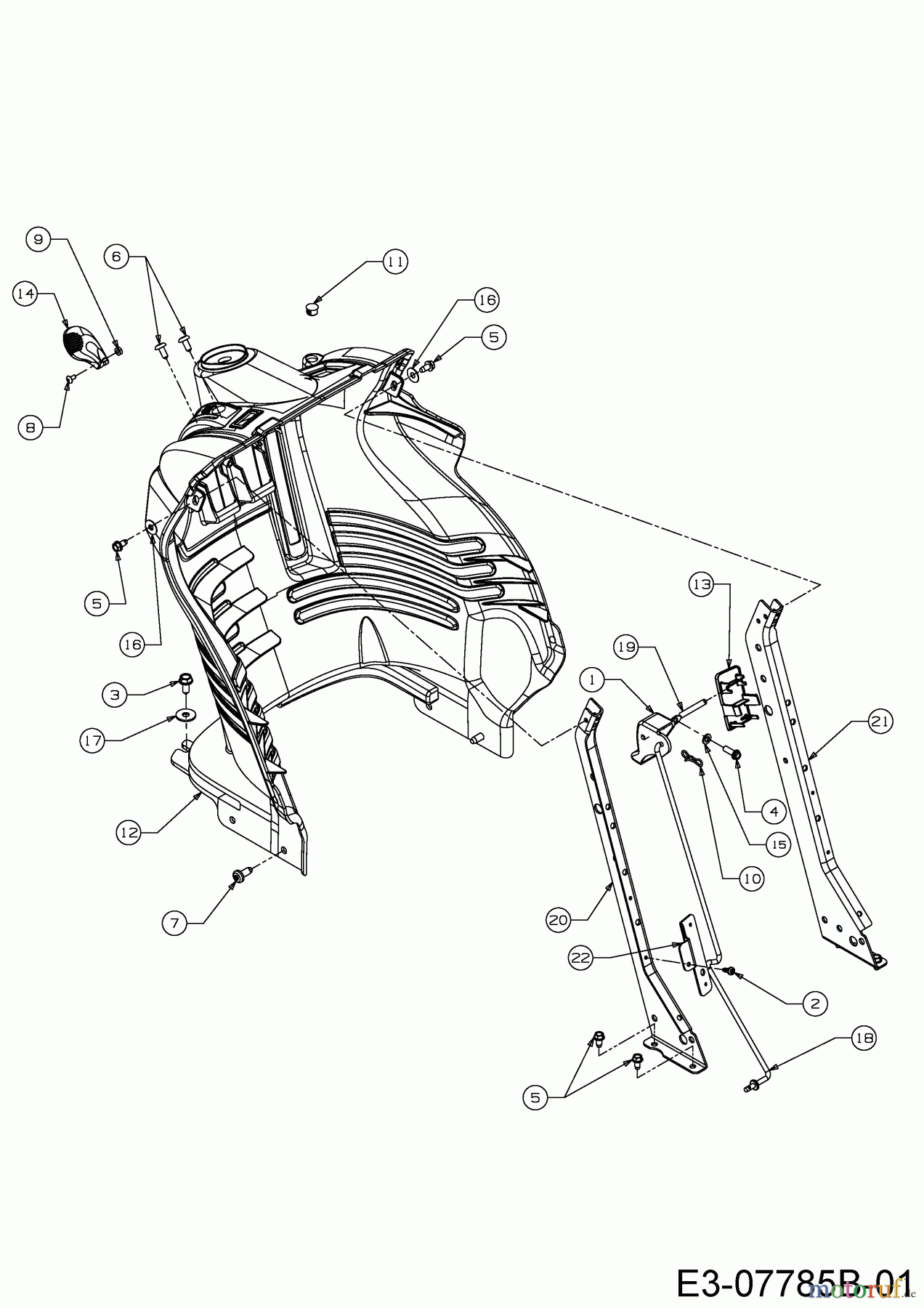  Gutbrod Rasentraktoren GLX 92 RH-K 13HG91GE690  (2016) Armaturenbrett