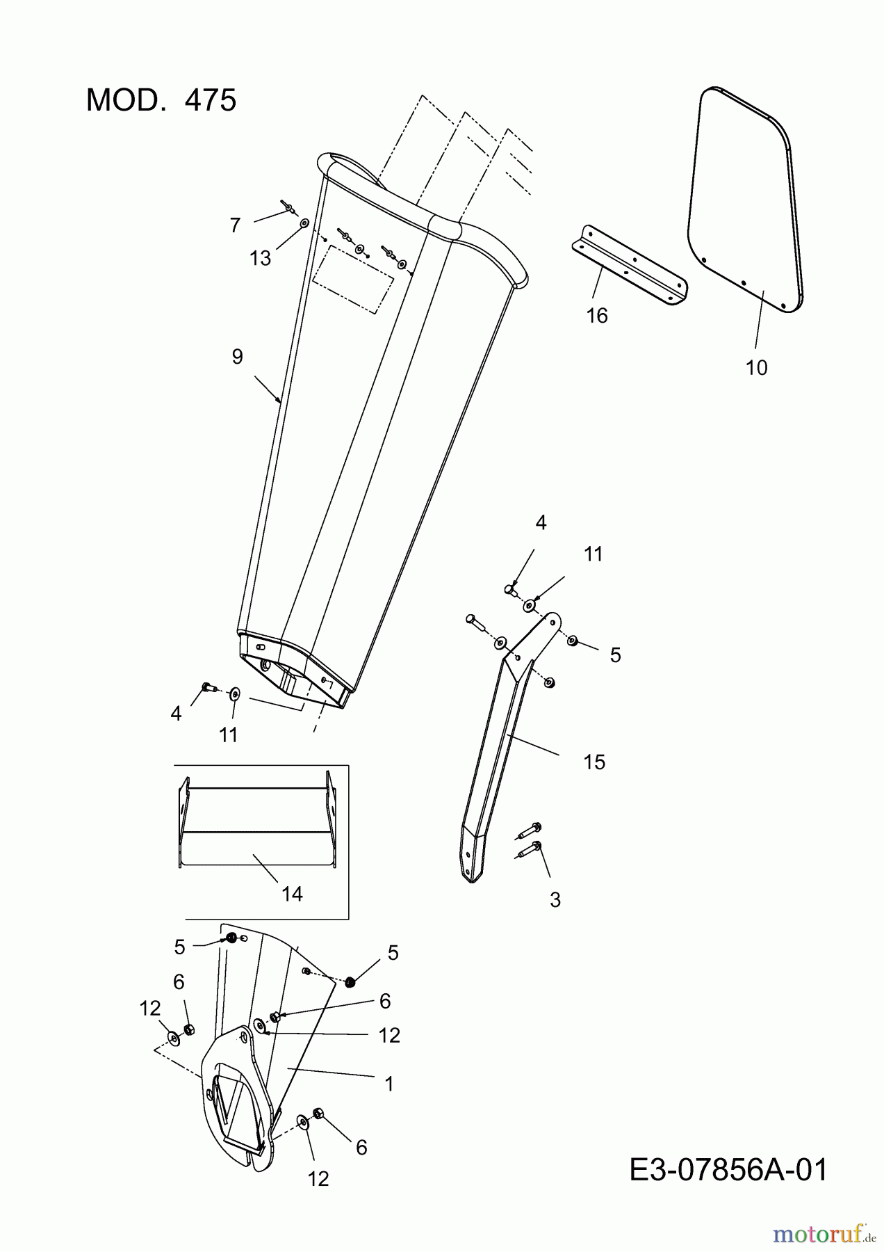  MTD Häcksler 475 24B-424P678  (2013) Astzufuhr
