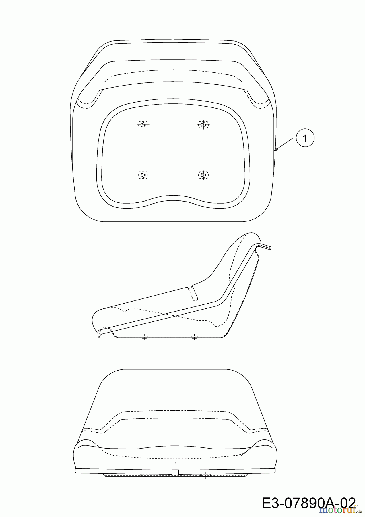  MTD Rasentraktoren H 145 13AA698F678  (2004) Sitz