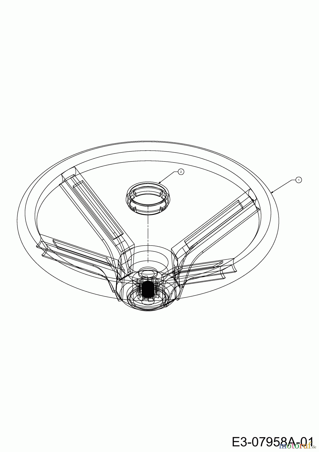  MTD Rasentraktoren SN 135 A 13AA508N678  (2002) Lenkrad