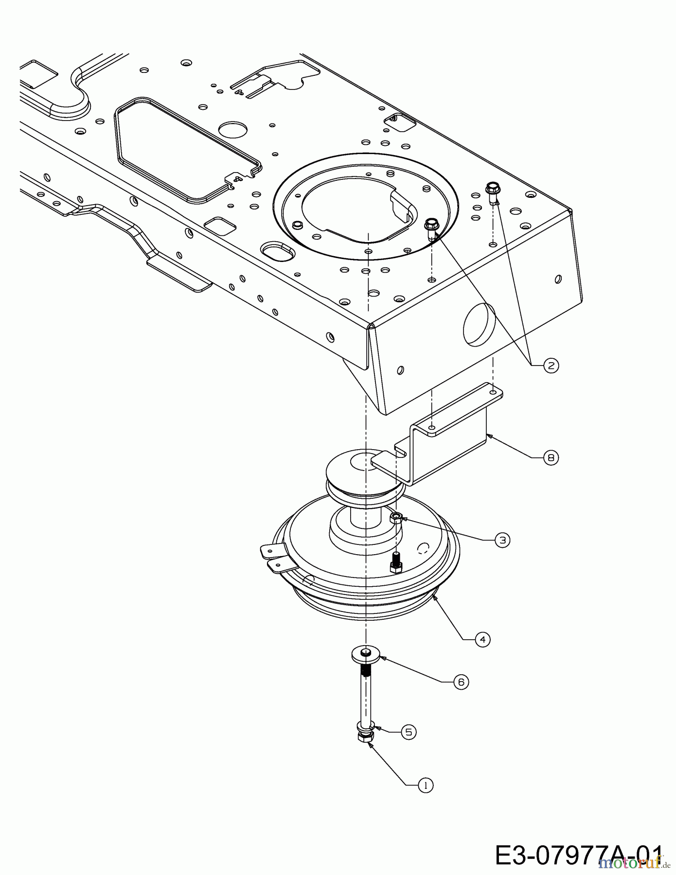  MTD Rasentraktoren SN 180 H 13BQ518N678  (2003) Motorkeilriemenscheibe