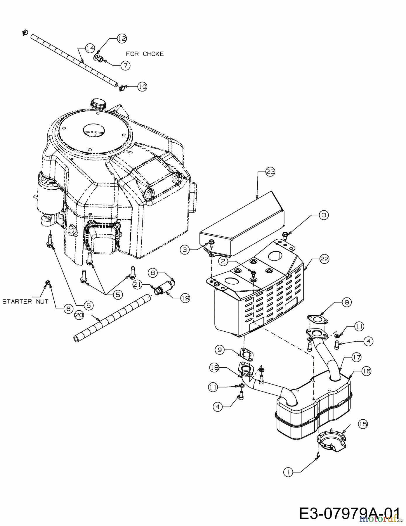 MTD Rasentraktoren SE 160 AT 13A7508E678 (2002) Motorzubehör