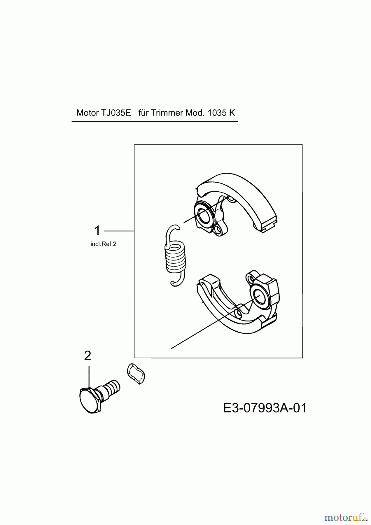  MTD Motorsensen 1035 K 41AD7U8B678  (2016) Kupplung