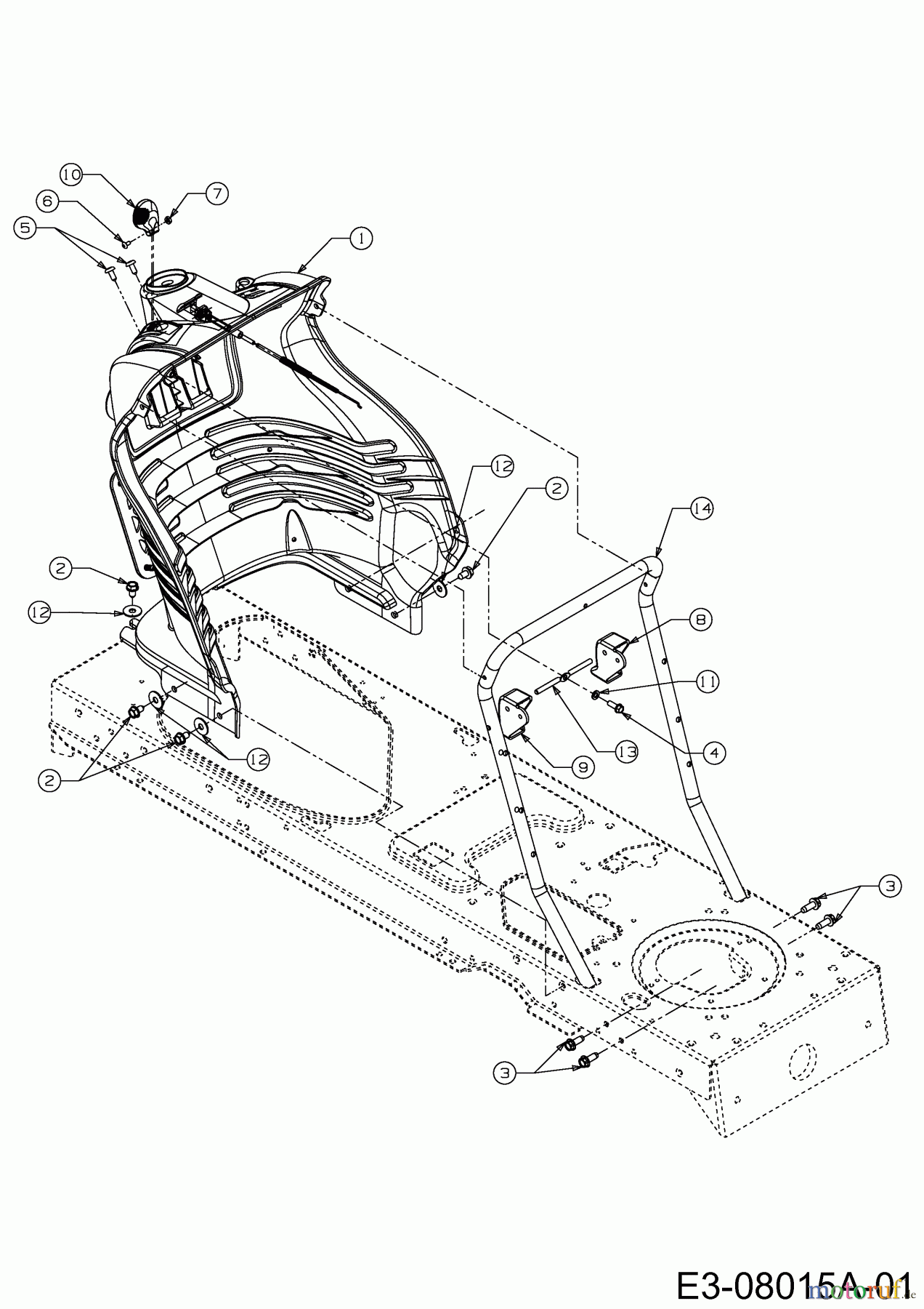  White Rasentraktoren RD 1750 Hydro 13B4516N190  (2003) Armaturenbrett