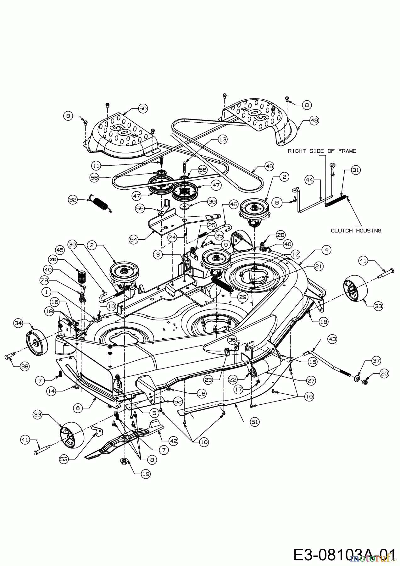  Yard-Man Rasentraktoren YM 23/50 13AP90YP371  (2011) Mähwerk P (50