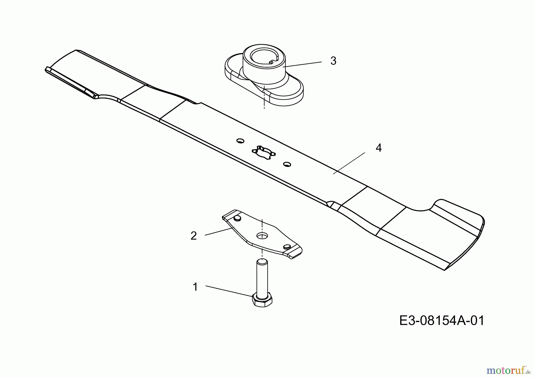  Mastercut Motormäher MC 53 11A-PAJS659  (2013) Messer, Messeraufnahme