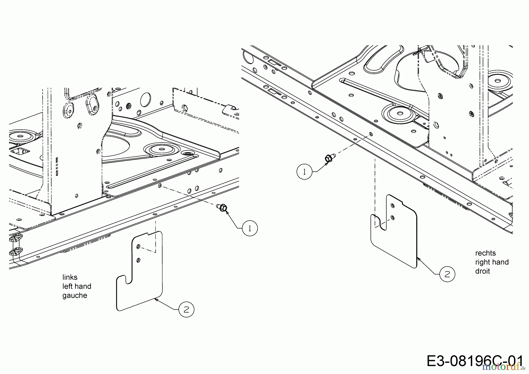  MTD Rasentraktoren Minirider 60 RDE 13AA26SC600  (2017) Abdeckung