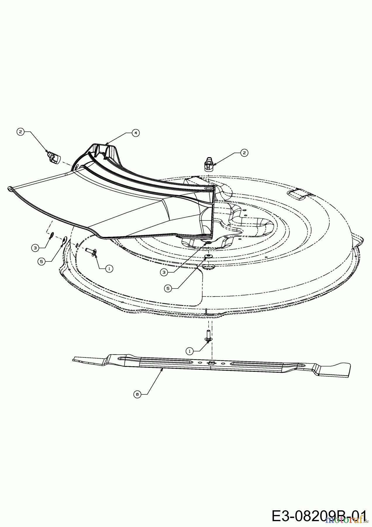  Cub Cadet Rasentraktoren CC 114 TD 13B226JD603  (2014) Deflektor, Messer