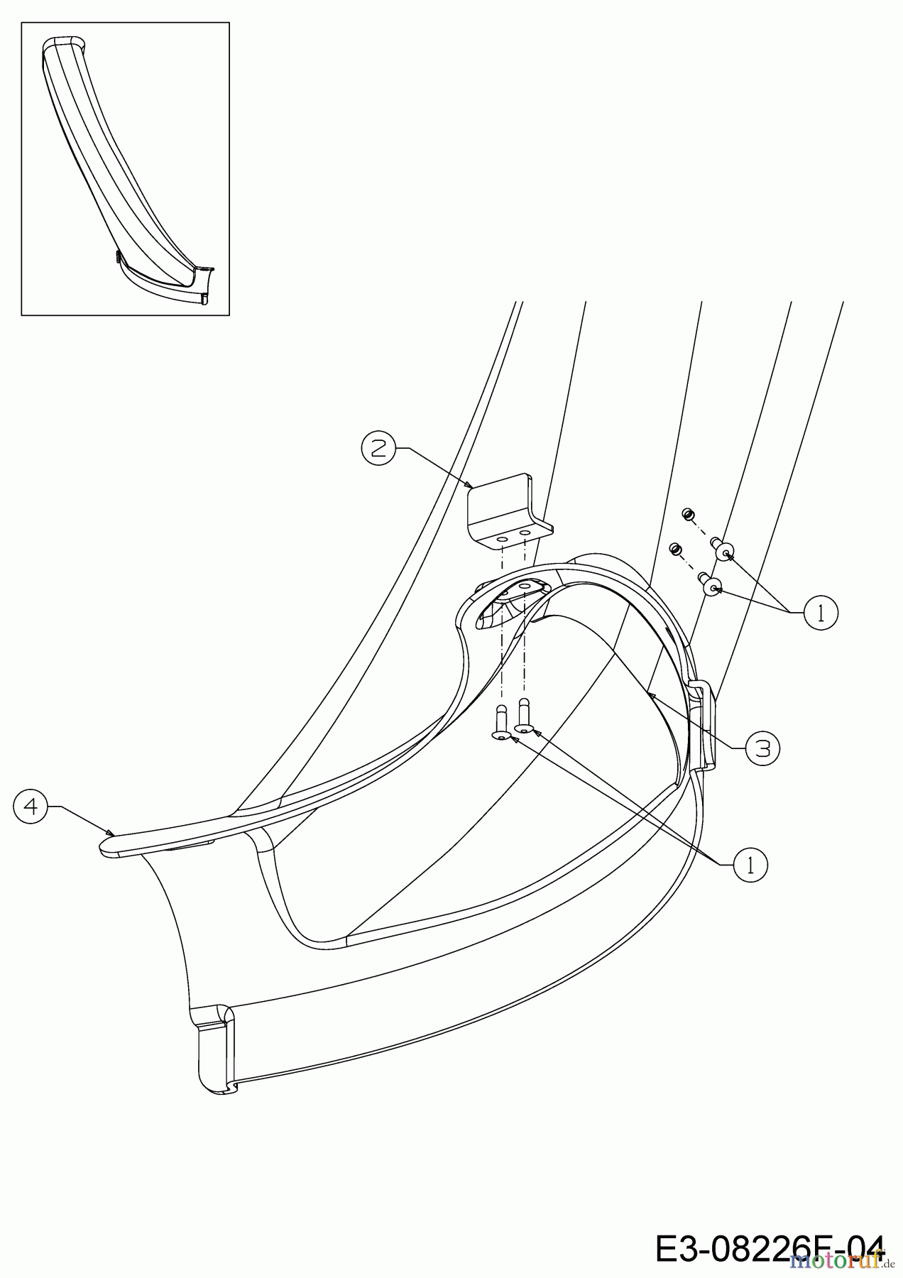  WOLF-Garten Expert Rasentraktoren Scooter Pro Hydro 13A221HD650  (2018) Auswurfschacht