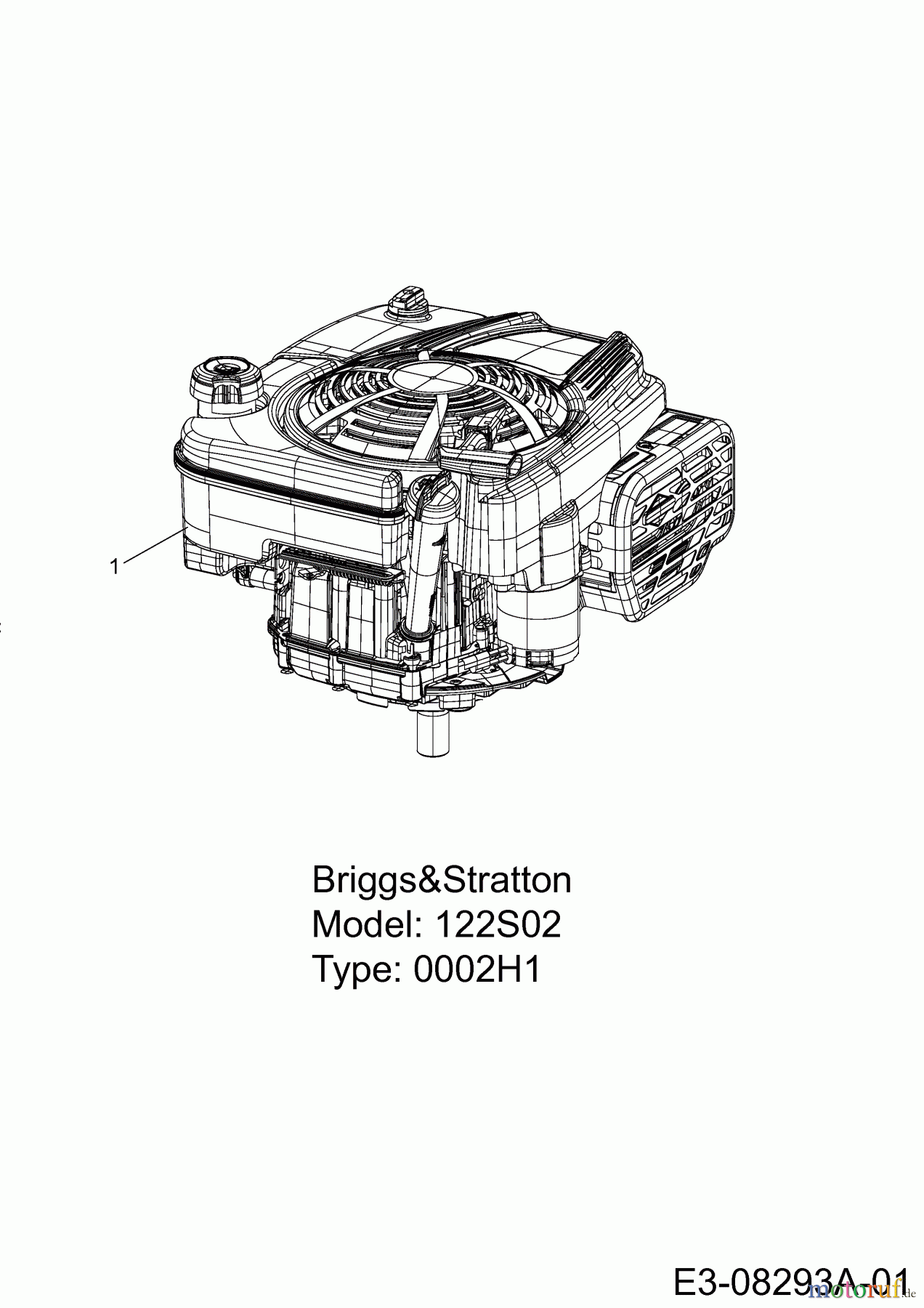  Mastercut Rasentraktoren Mastercut 60 R 13A625SC659  (2015) Motor Briggs & Stratton