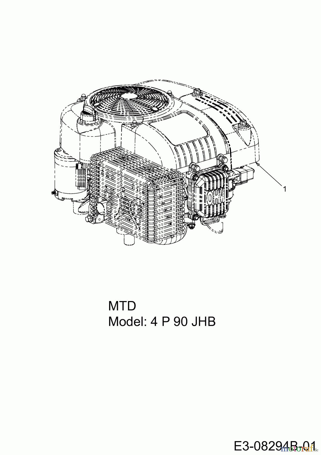  MTD Rasentraktoren Minirider 76 SD 13B226JD600  (2013) Motor MTD