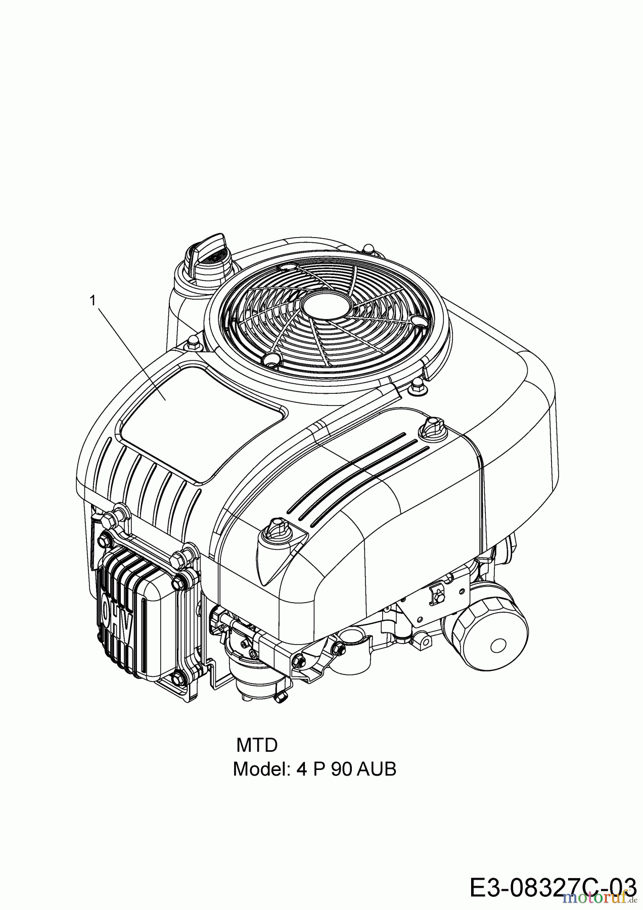  Tigara Rasentraktoren TG 15/96 H 13H279KF649  (2016) Motor MTD