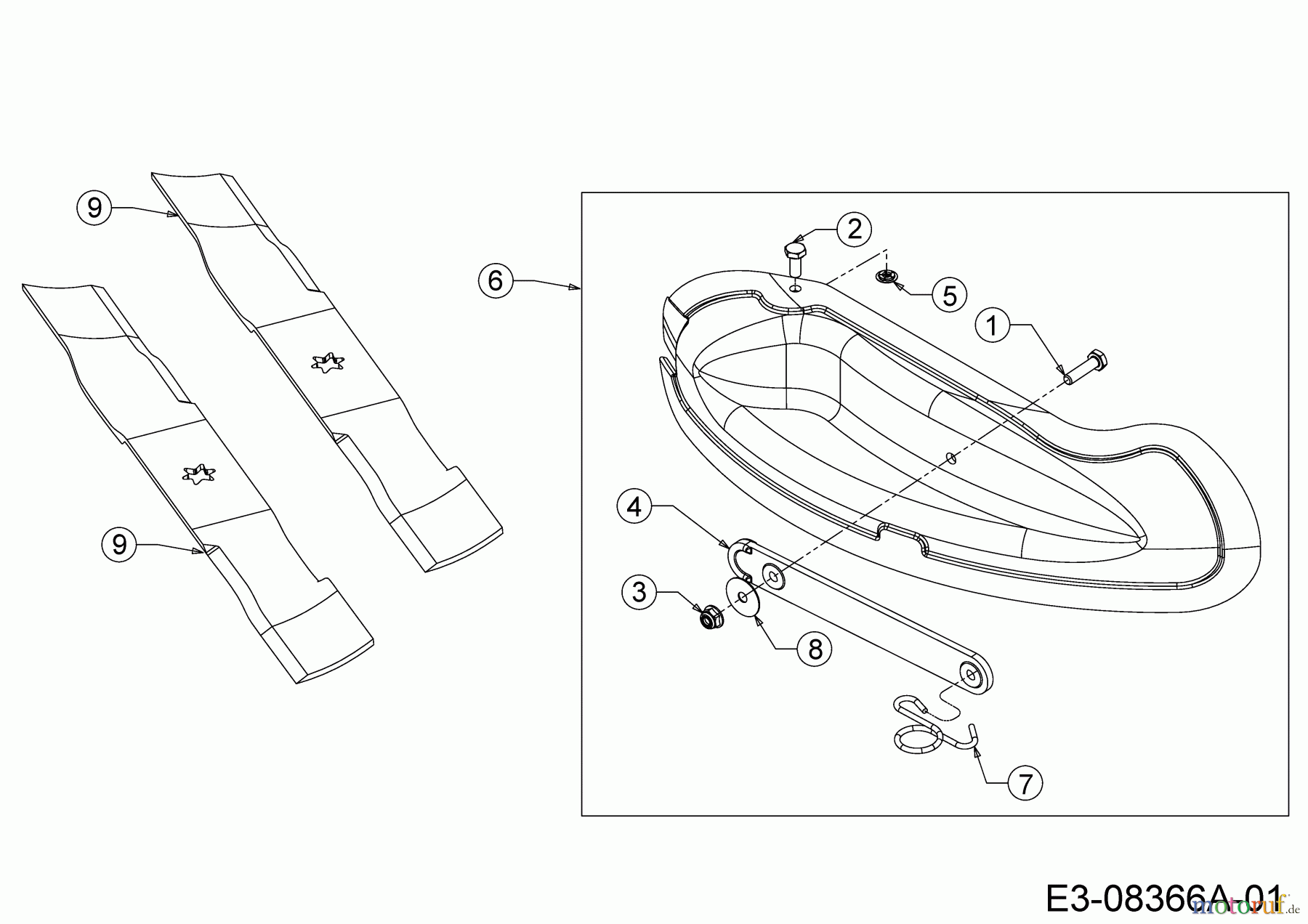  MTD Zubehör Zubehör Garten- und Rasentraktoren Mulch Kits für 900 Serie (NX-09) mit Mähwerk T (46