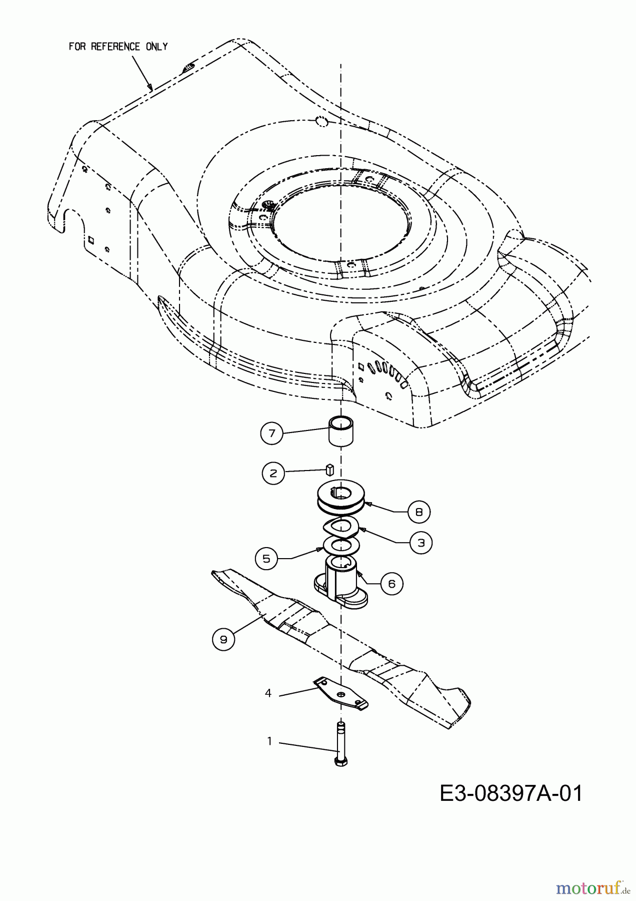  Plantiflor Motormäher mit Antrieb BMR 46 Premium 12A-J6CQ601  (2013) Messer