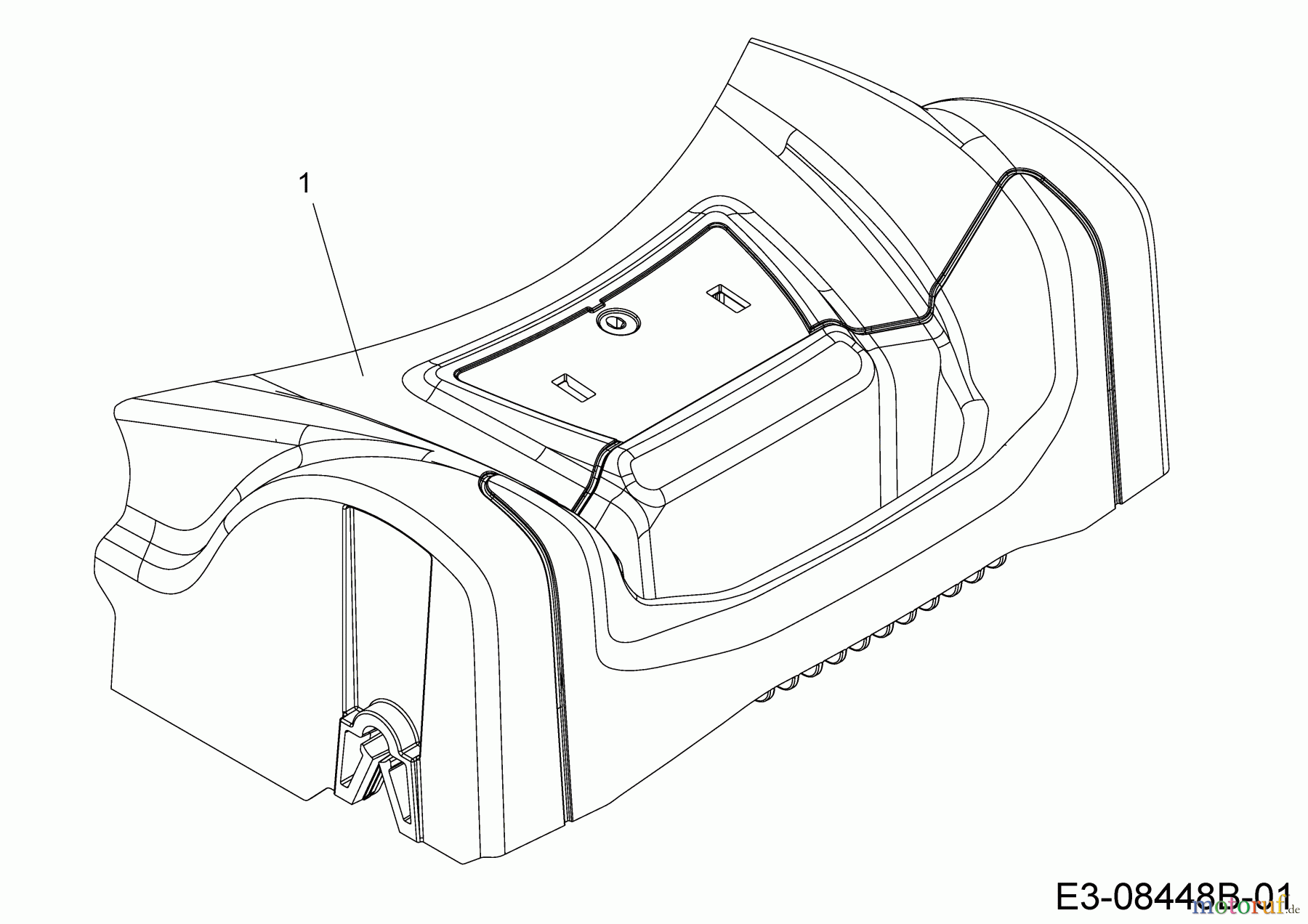  Motorpedo Motormäher mit Antrieb MPG 46 12C-TMCQ691  (2018) Abdeckung Vorderachse
