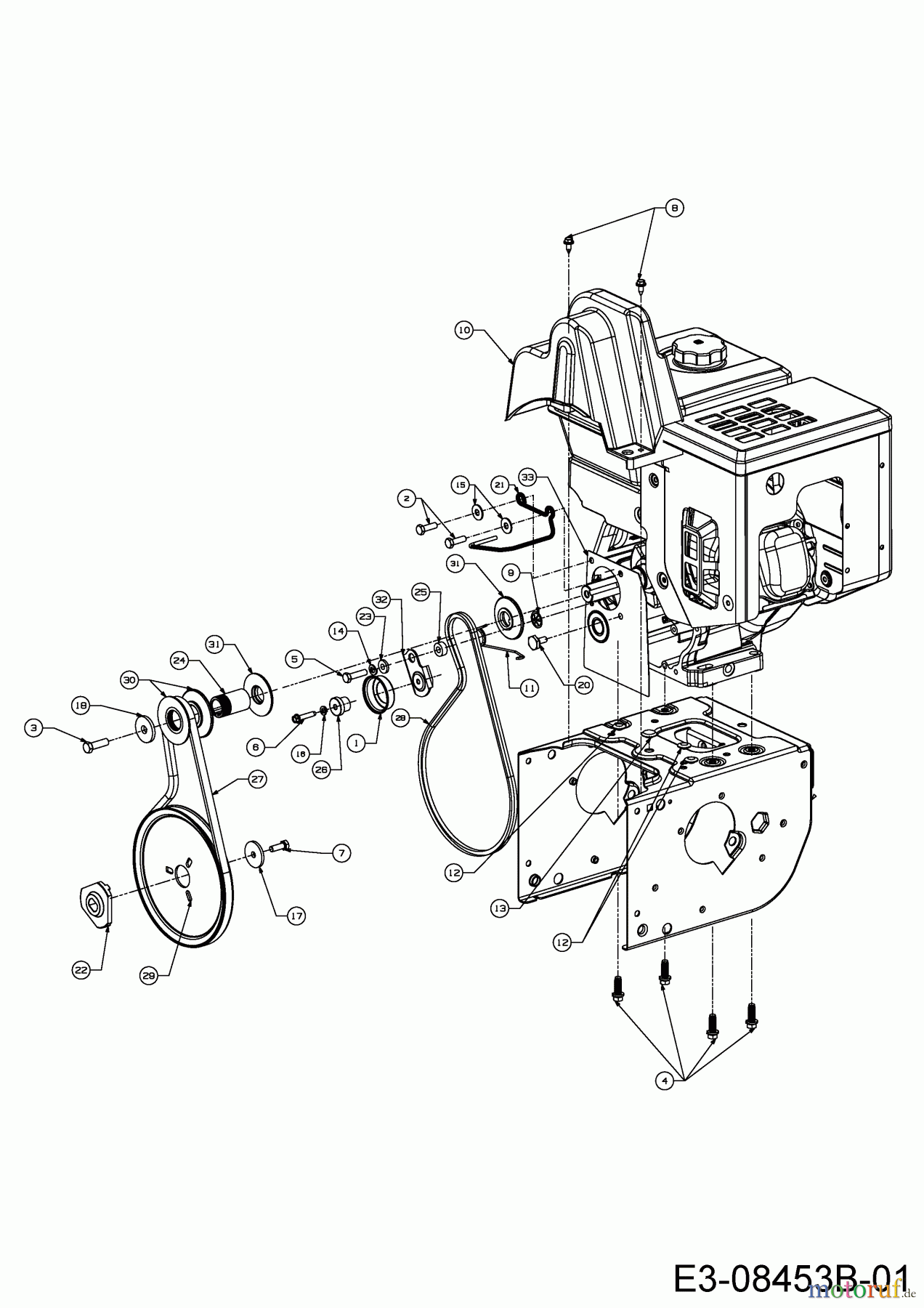  Wolf-Garten Schneefräsen Ambition SF 66 TE 31AY74T3650  (2014) Fahrantrieb, Fräsantrieb