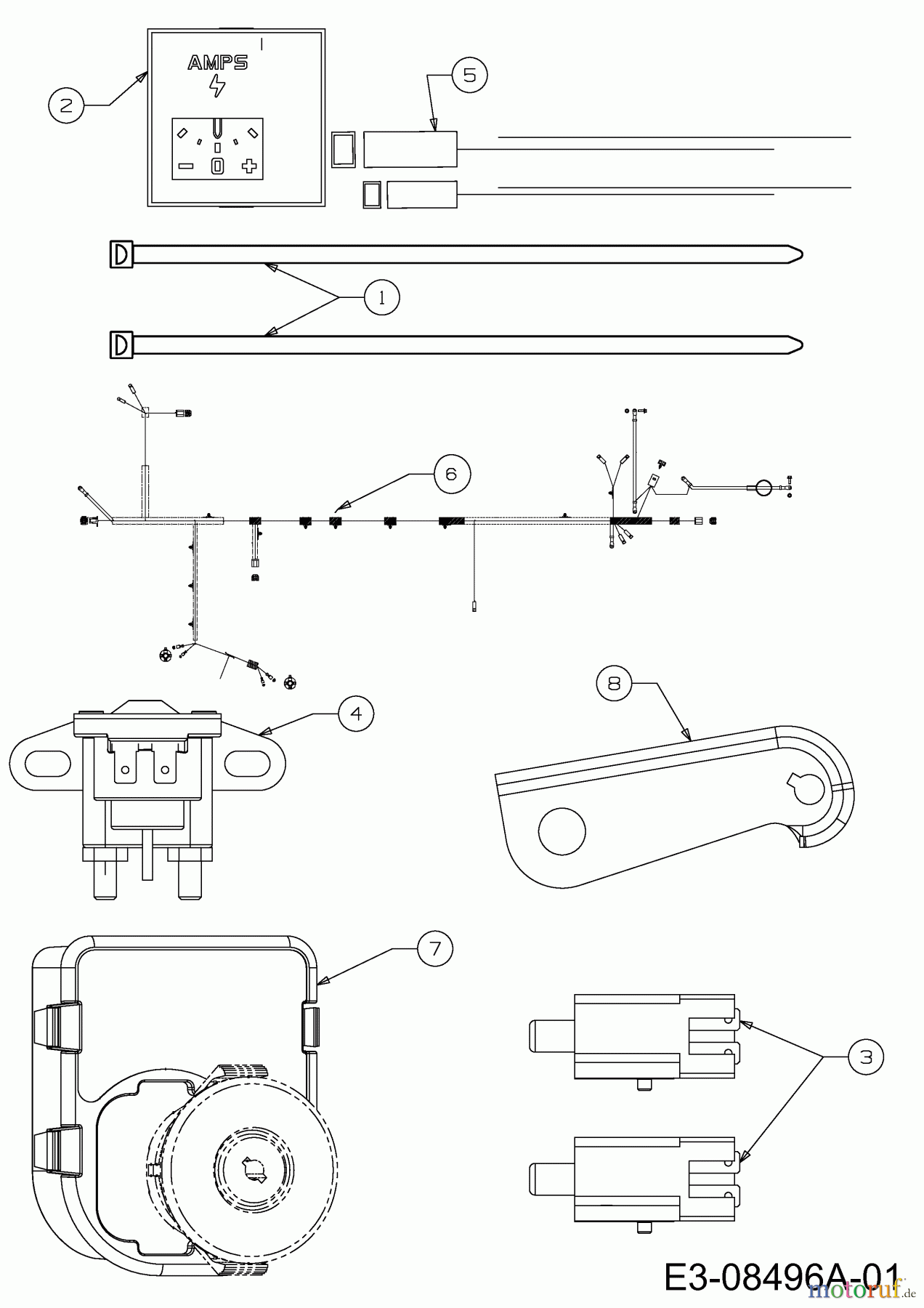  MTD Rasentraktoren 117/20 13AT77KT308  (2013) Elektroteile