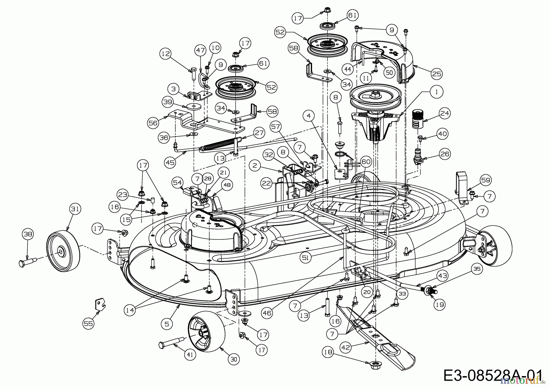  Cub Cadet Rasentraktoren LTX 1042 13BX91AS010  (2011) Mähwerk S (42
