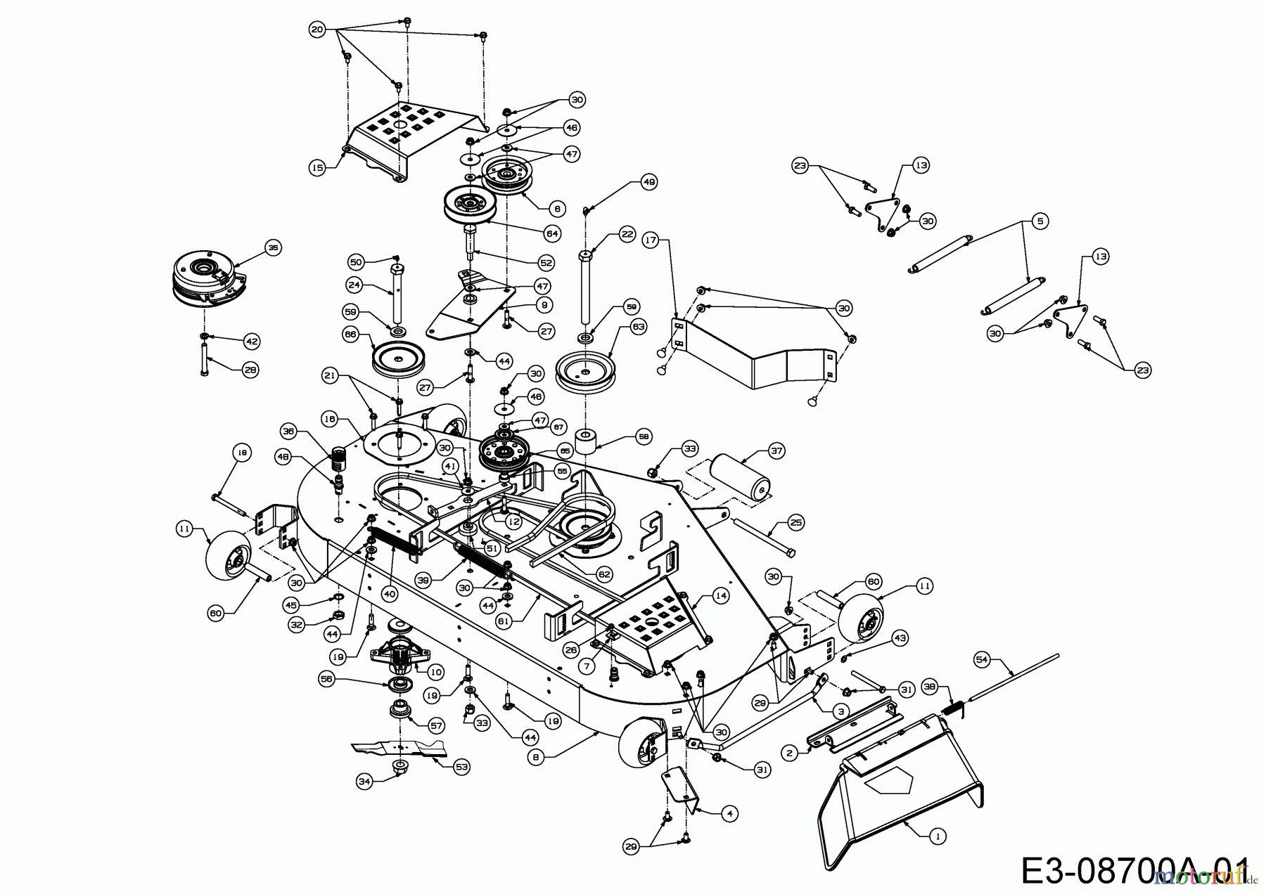  Cub Cadet Zero Turn Z-Force S 54 17AI5GHC010  (2014) Mähwerk K (54