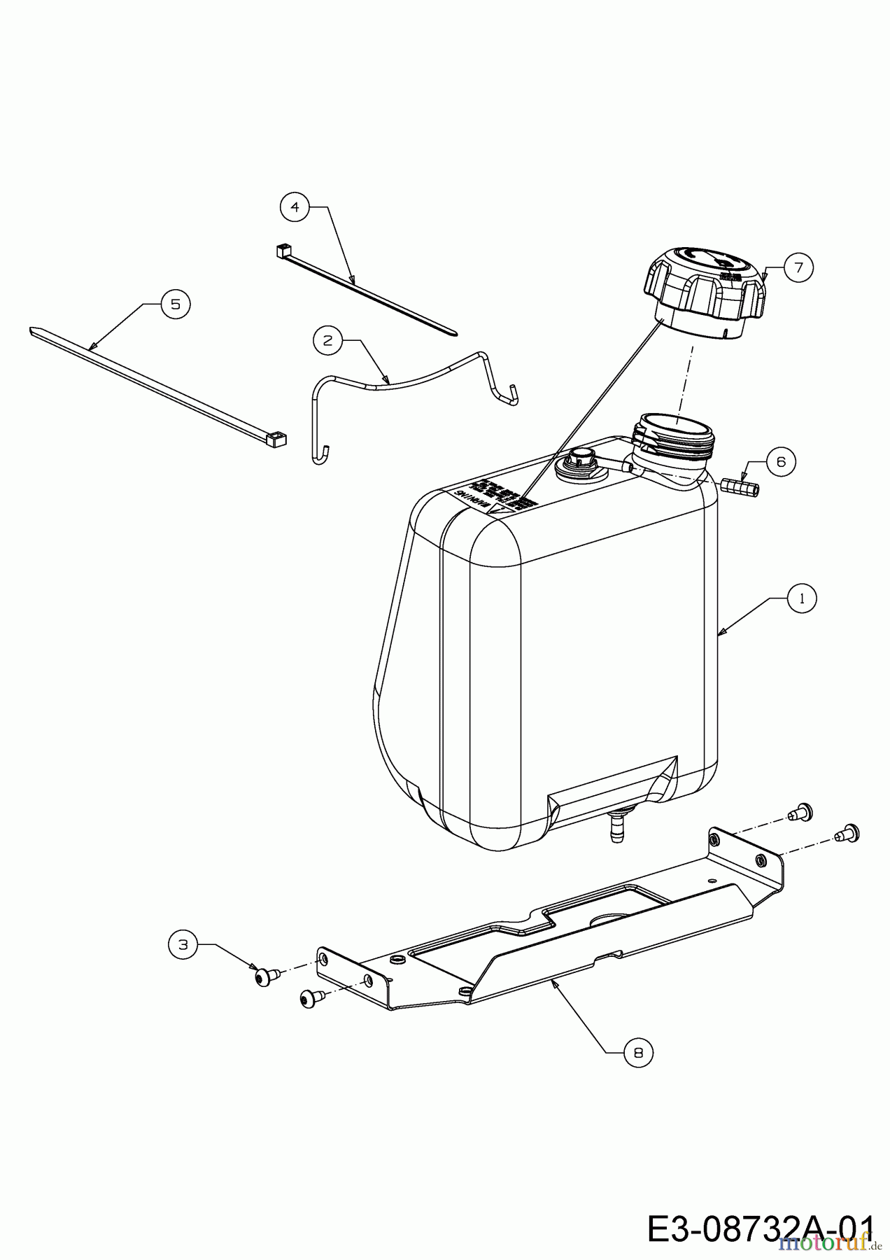  Troy-Bilt Rasentraktoren Bronco 42 13WX78KS066  (2014) Tank