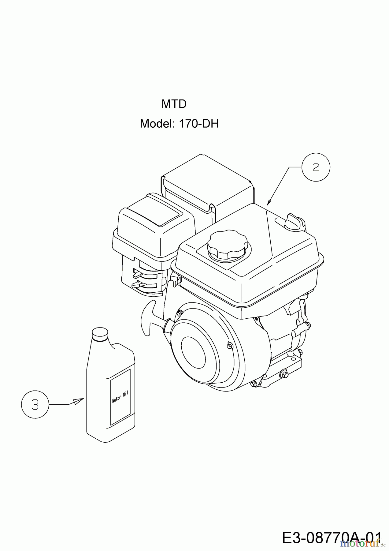  MTD Kehrmaschine Optima PS 700 24B-812C678  (2016) Motor MTD